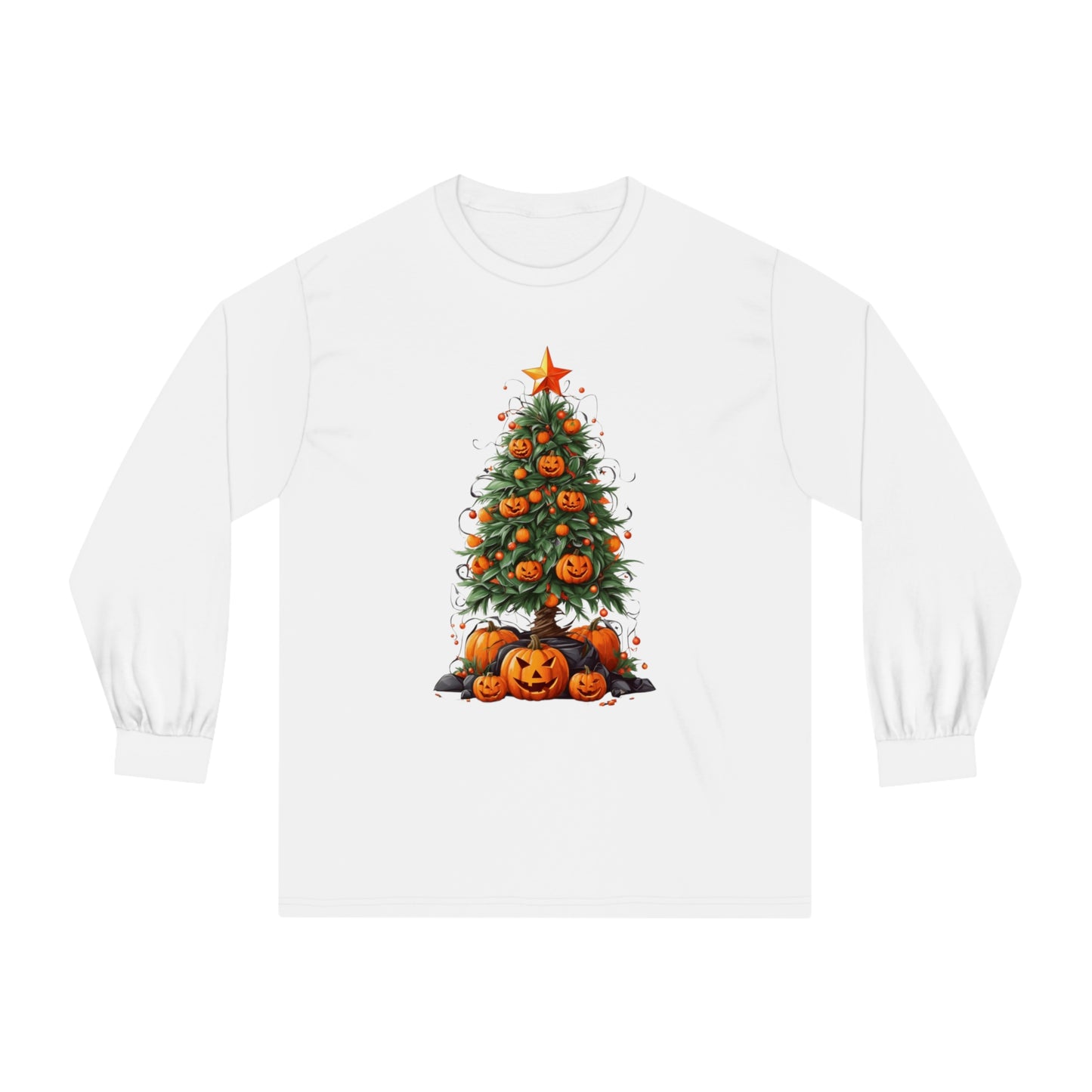 Halloween Tree Long Sleeve T-Shirt | Spooky Christmas Design