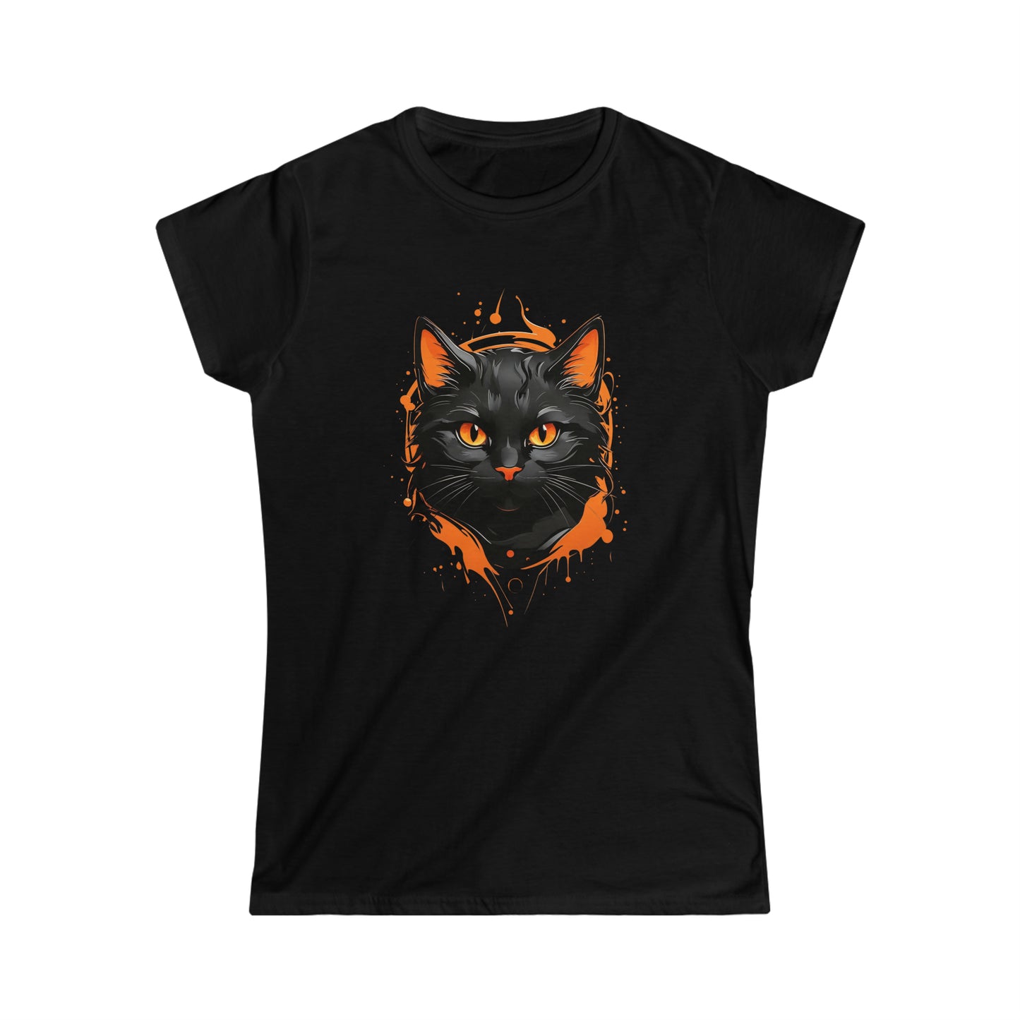 Women's Halloween Kitty Softstyle Tee