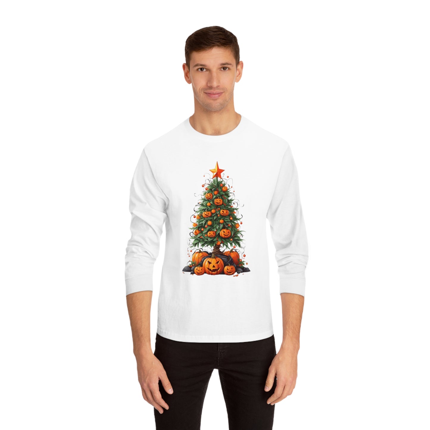 Halloween Tree Long Sleeve T-Shirt | Spooky Christmas Design