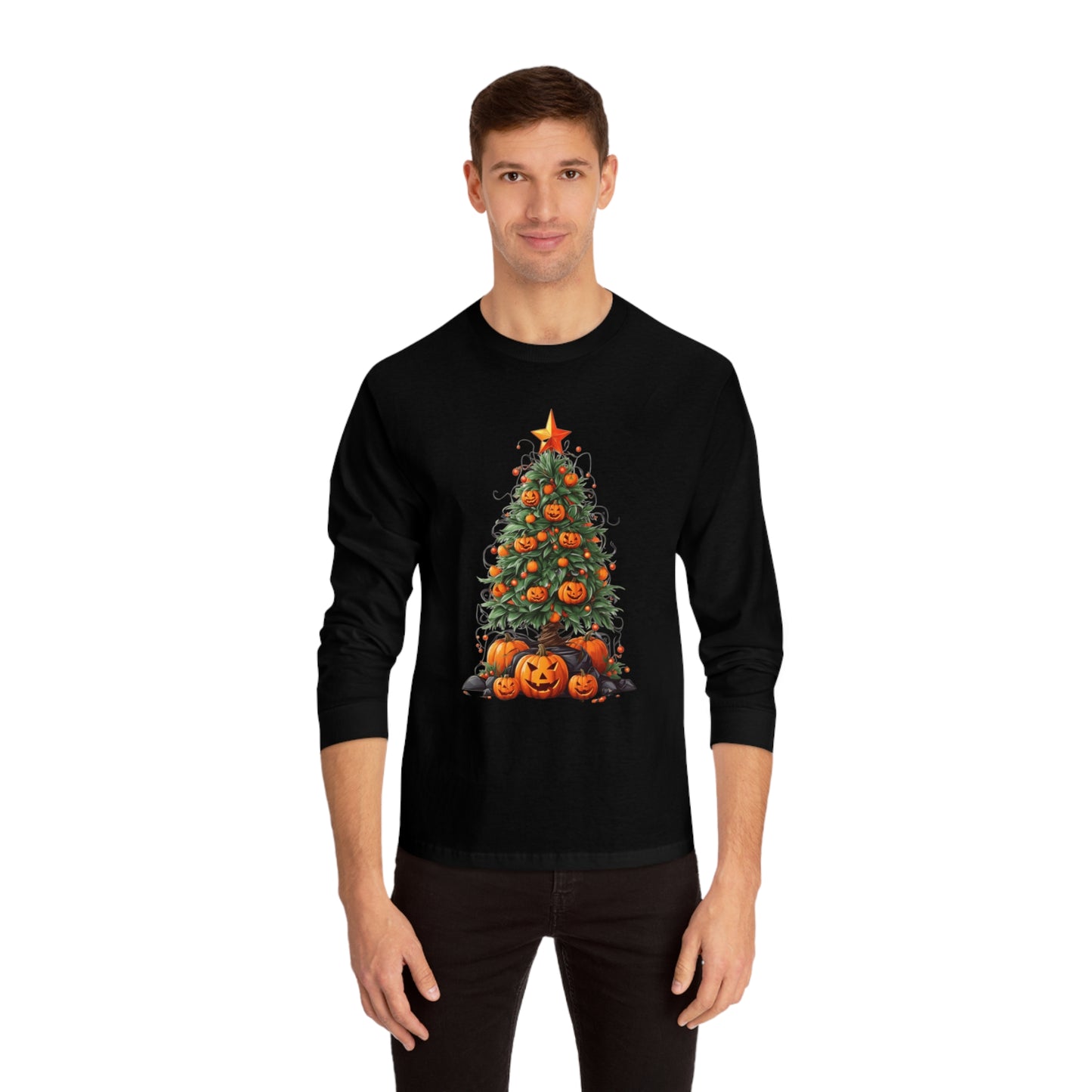 Halloween Tree Long Sleeve T-Shirt | Spooky Christmas Design