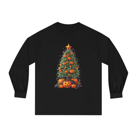 Halloween Tree Long Sleeve T-Shirt | Spooky Christmas Design