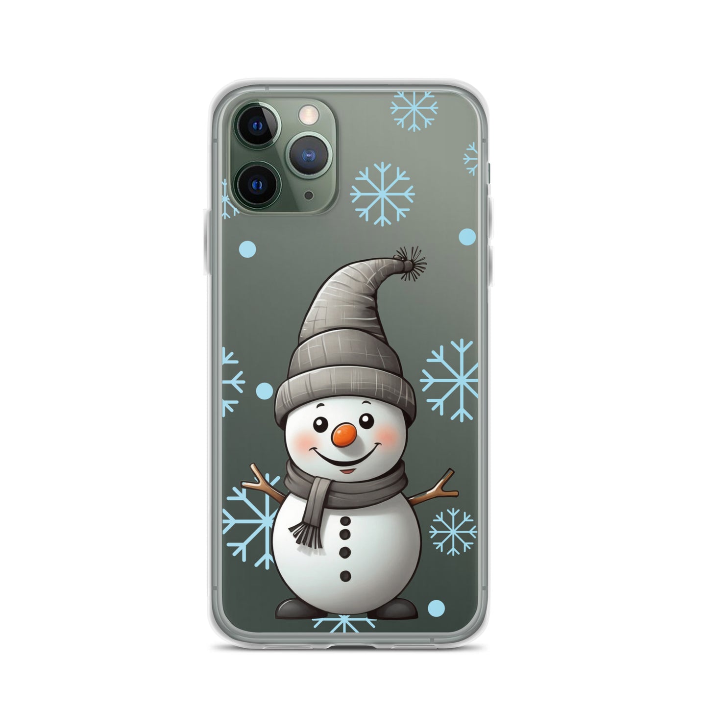 Christmas Snowman Winter Clear Case for iPhone® | Transparent & Protective Cover