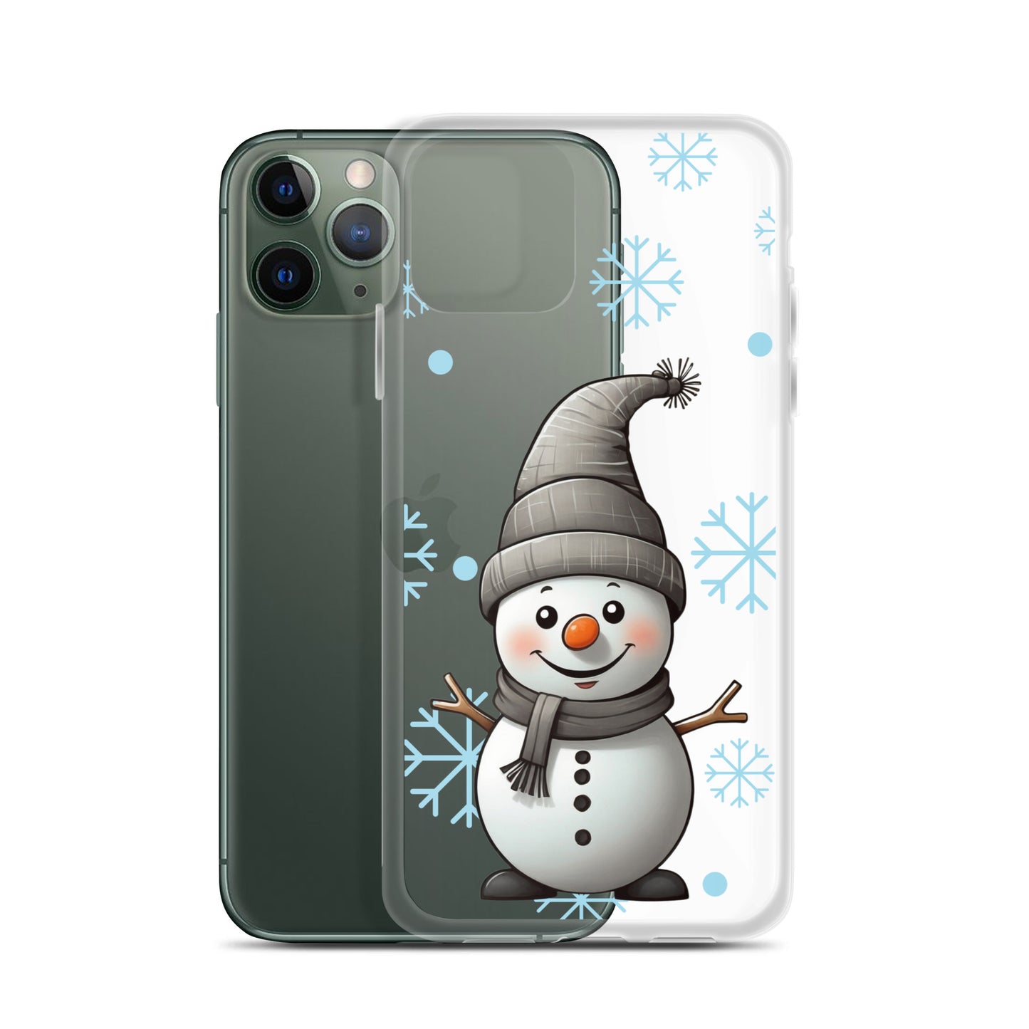 Christmas Snowman Winter Clear Case for iPhone® | Transparent & Protective Cover