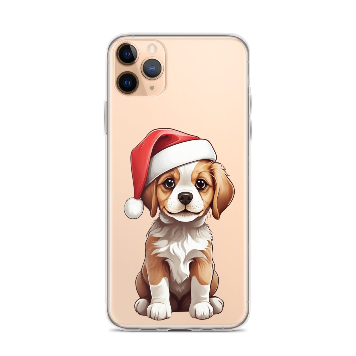 Christmas Puppy Winter Clear Case for iPhone® | Transparent & Protective Cover