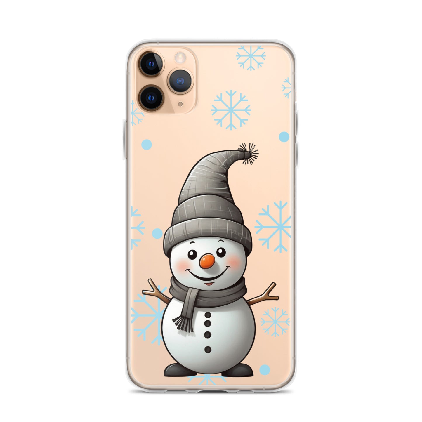 Christmas Snowman Winter Clear Case for iPhone® | Transparent & Protective Cover