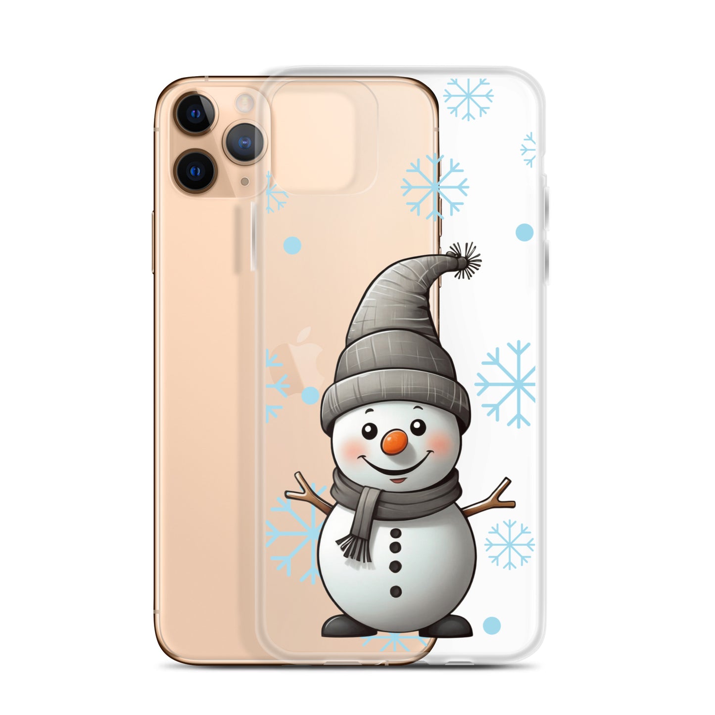 Christmas Snowman Winter Clear Case for iPhone® | Transparent & Protective Cover