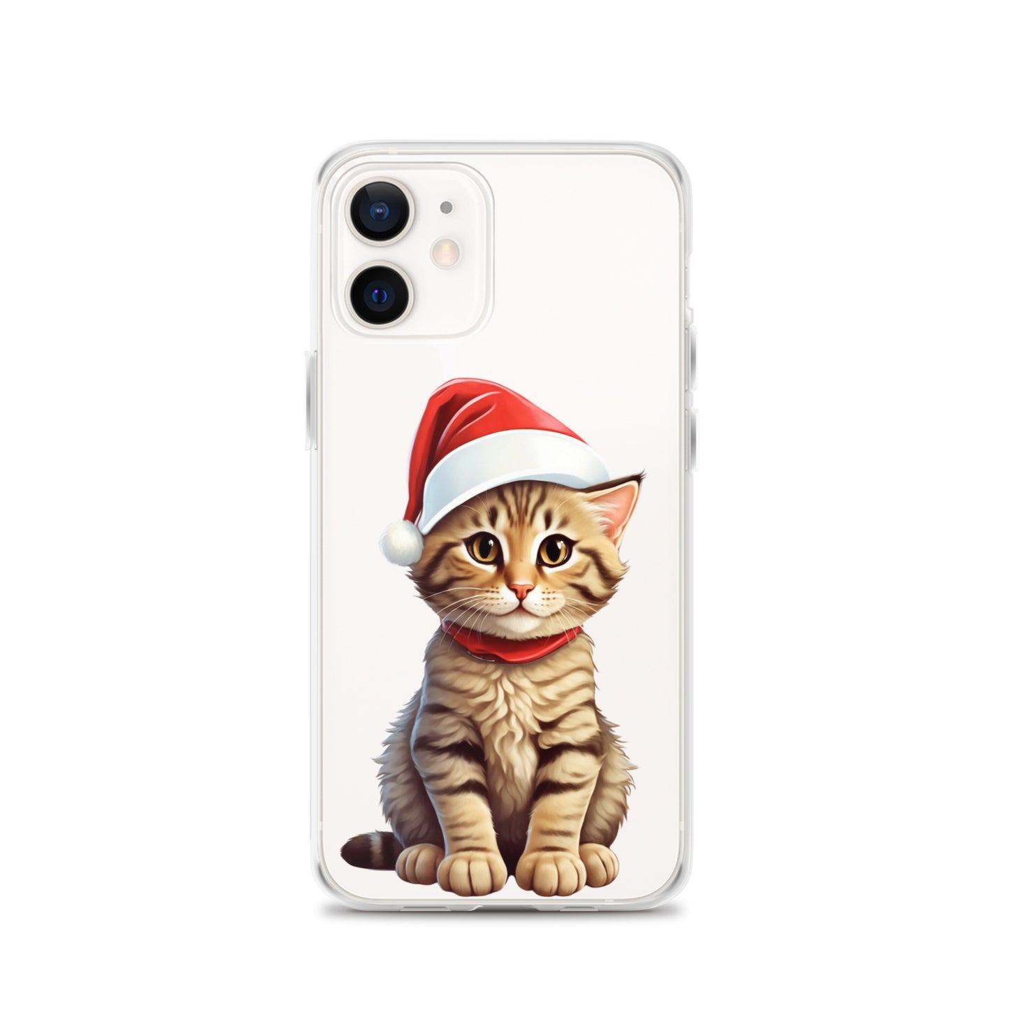 Christmas Kitten Winter Clear Case for iPhone® | Transparent & Protective Cover