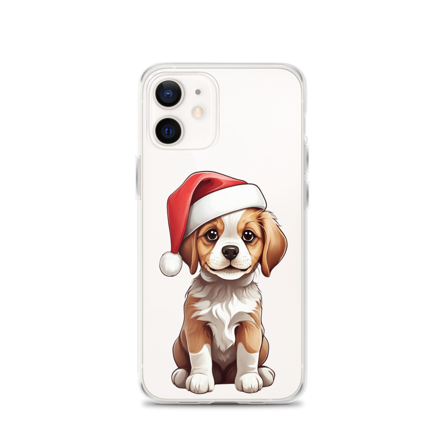 Christmas Puppy Winter Clear Case for iPhone® | Transparent & Protective Cover