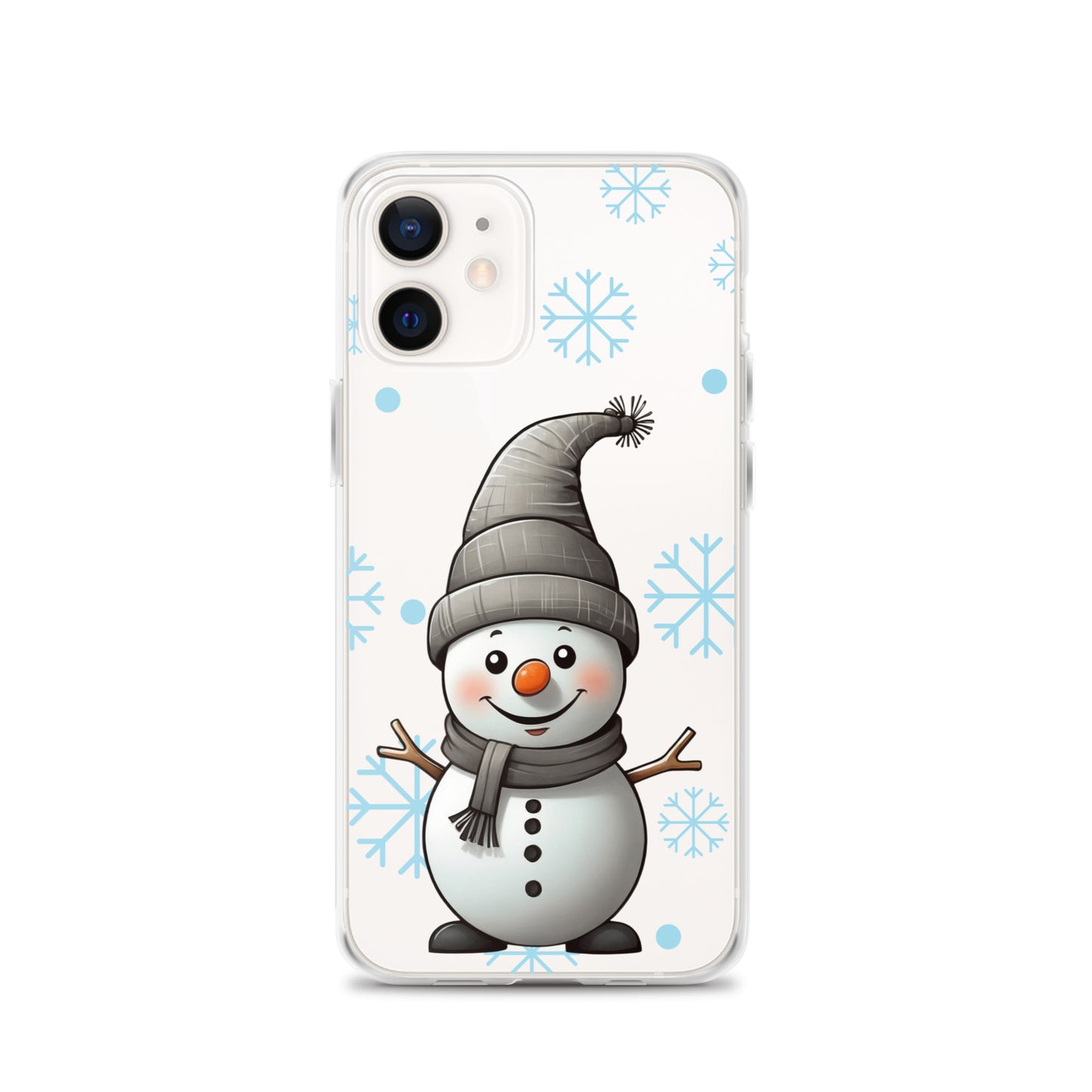 Christmas Snowman Winter Clear Case for iPhone® | Transparent & Protective Cover