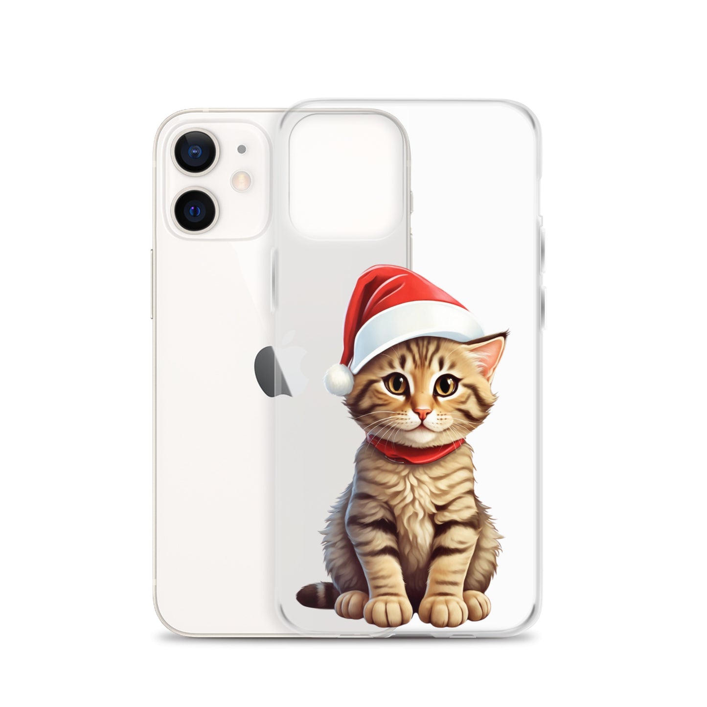 Christmas Kitten Winter Clear Case for iPhone® | Transparent & Protective Cover