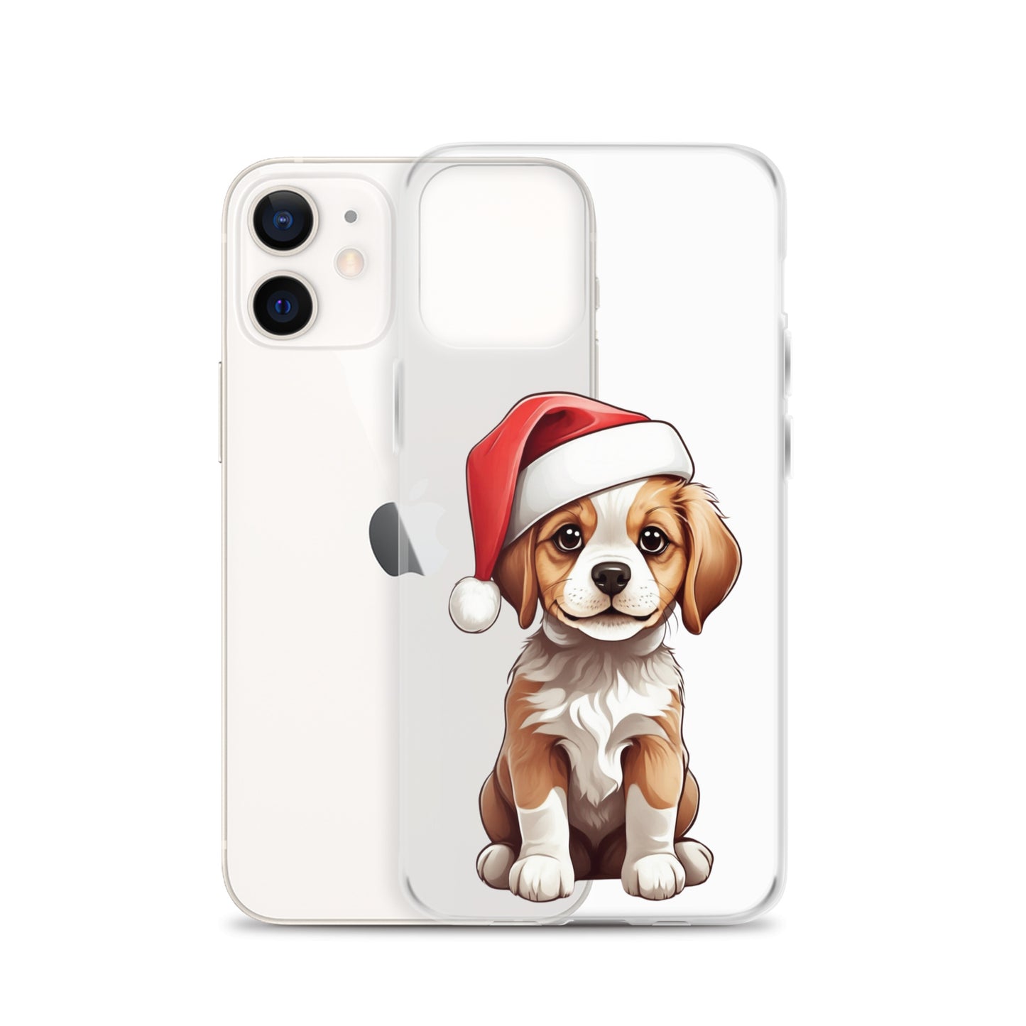 Christmas Puppy Winter Clear Case for iPhone® | Transparent & Protective Cover