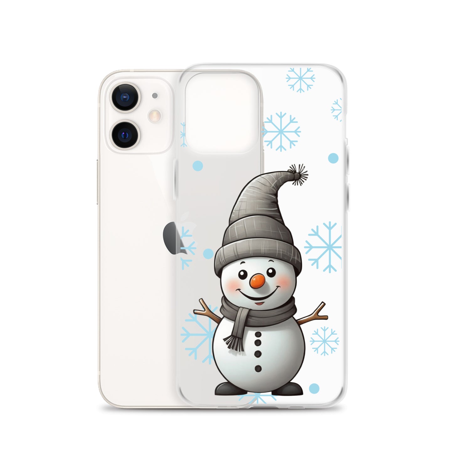 Christmas Snowman Winter Clear Case for iPhone® | Transparent & Protective Cover