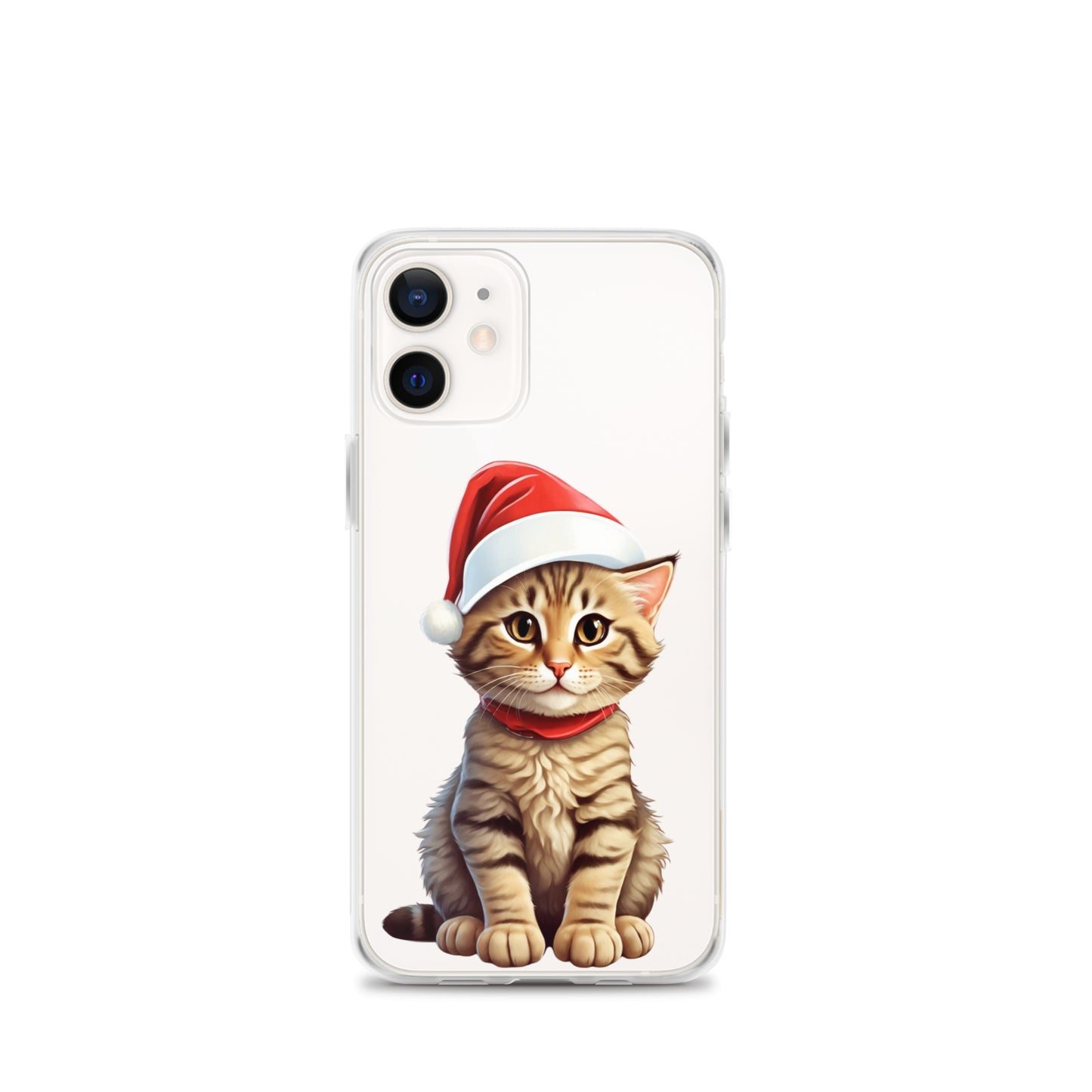 Christmas Kitten Winter Clear Case for iPhone® | Transparent & Protective Cover