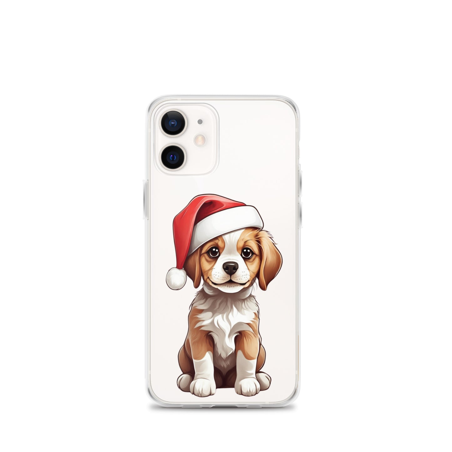 Christmas Puppy Winter Clear Case for iPhone® | Transparent & Protective Cover