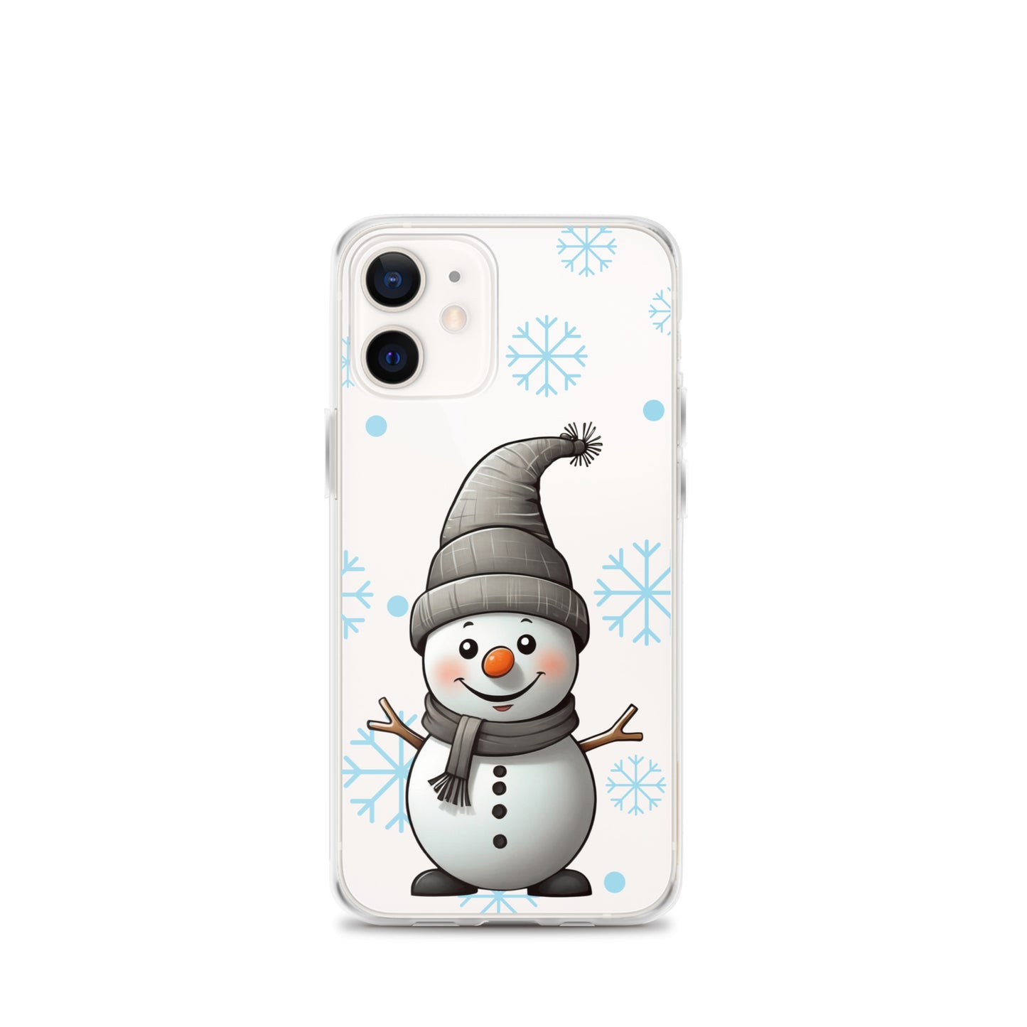 Christmas Snowman Winter Clear Case for iPhone® | Transparent & Protective Cover