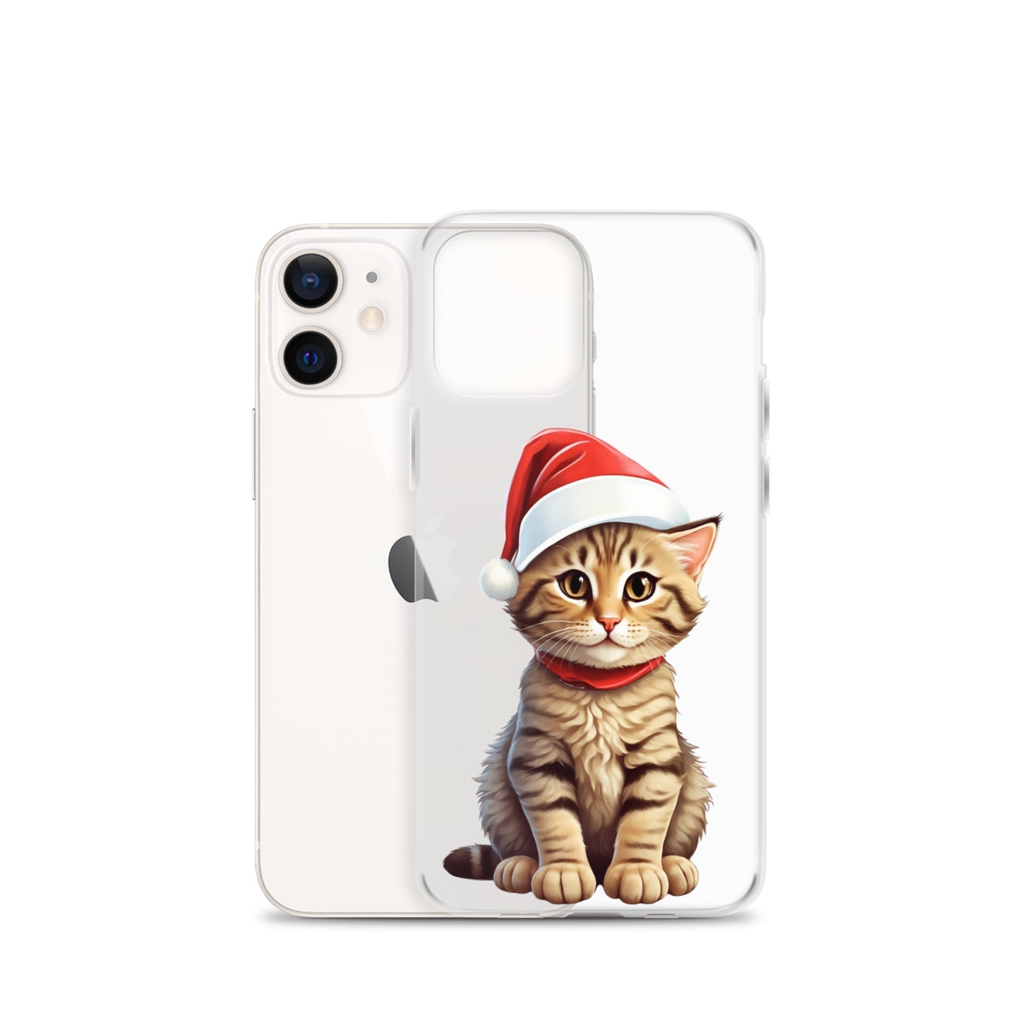 Christmas Kitten Winter Clear Case for iPhone® | Transparent & Protective Cover