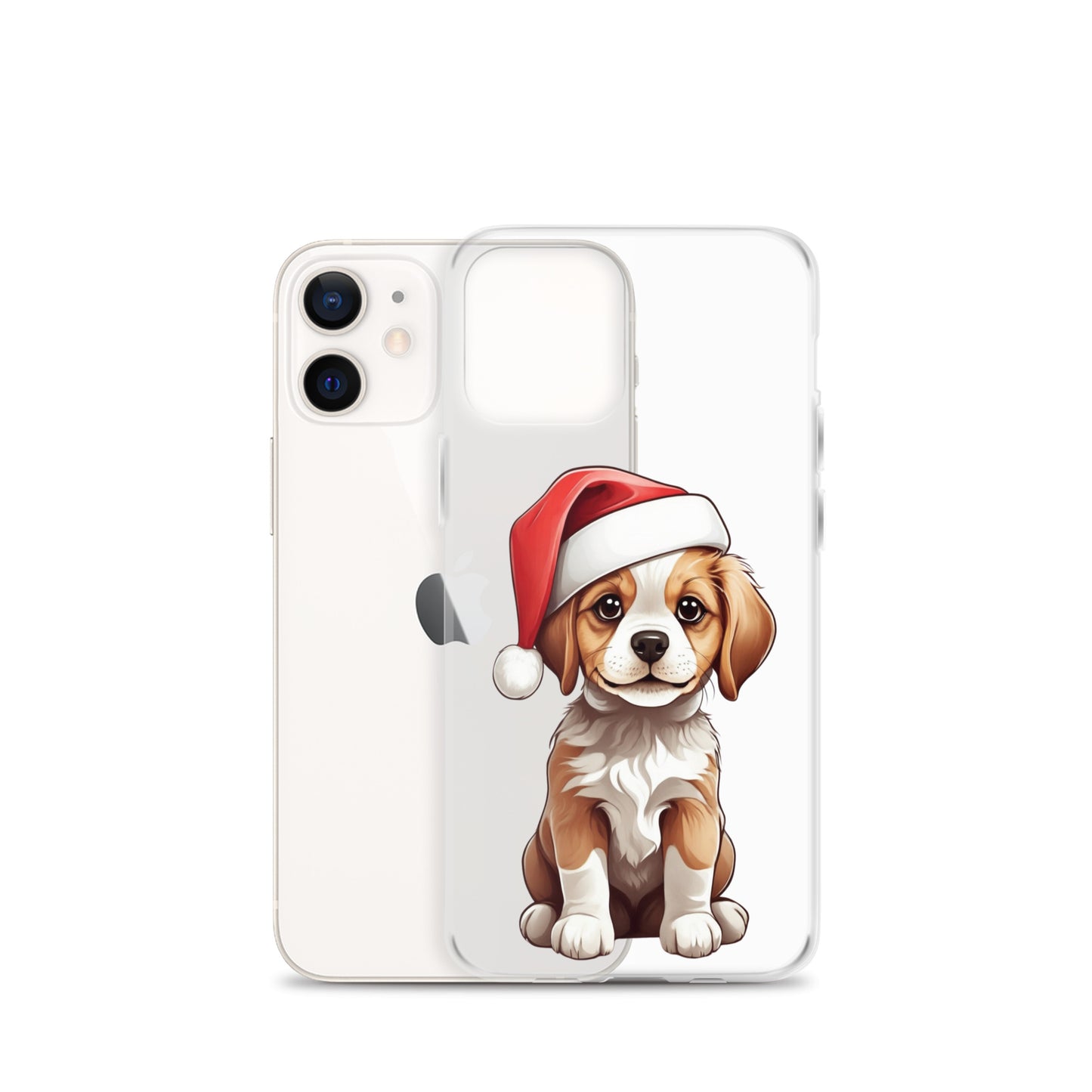 Christmas Puppy Winter Clear Case for iPhone® | Transparent & Protective Cover