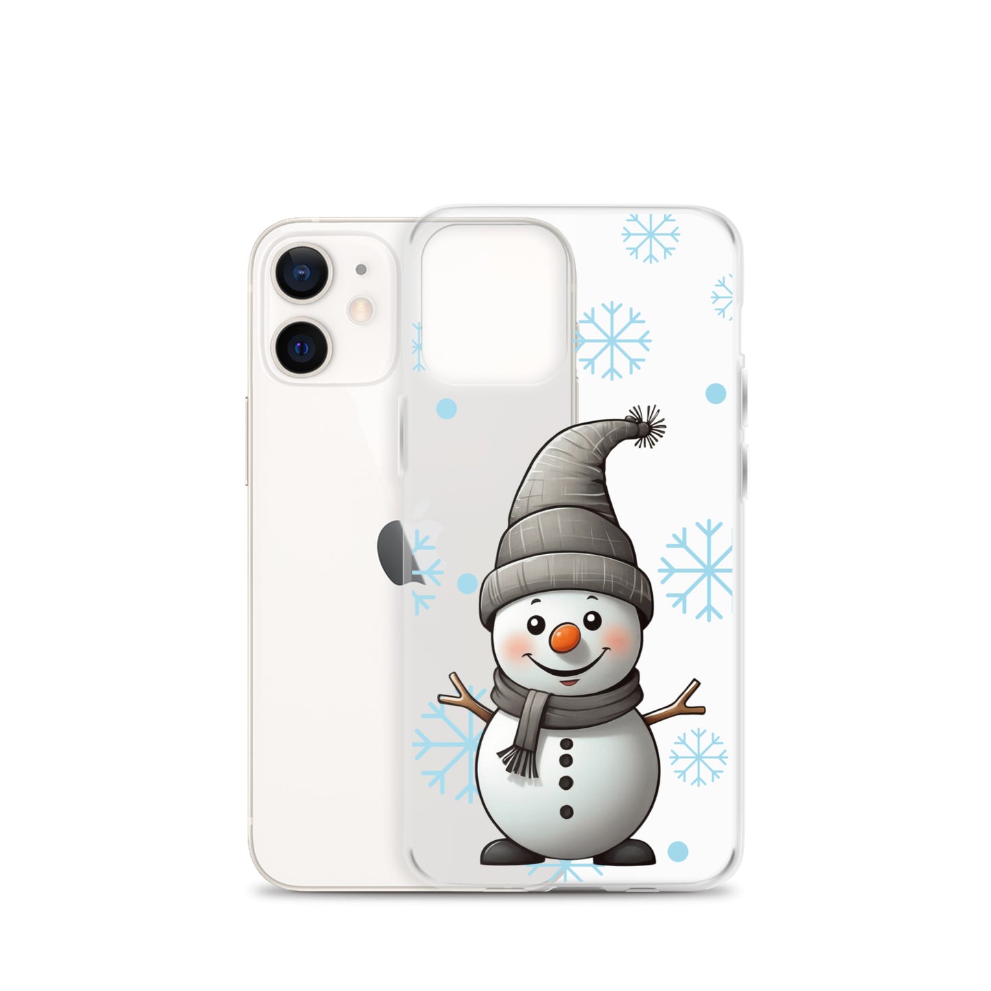 Christmas Snowman Winter Clear Case for iPhone® | Transparent & Protective Cover