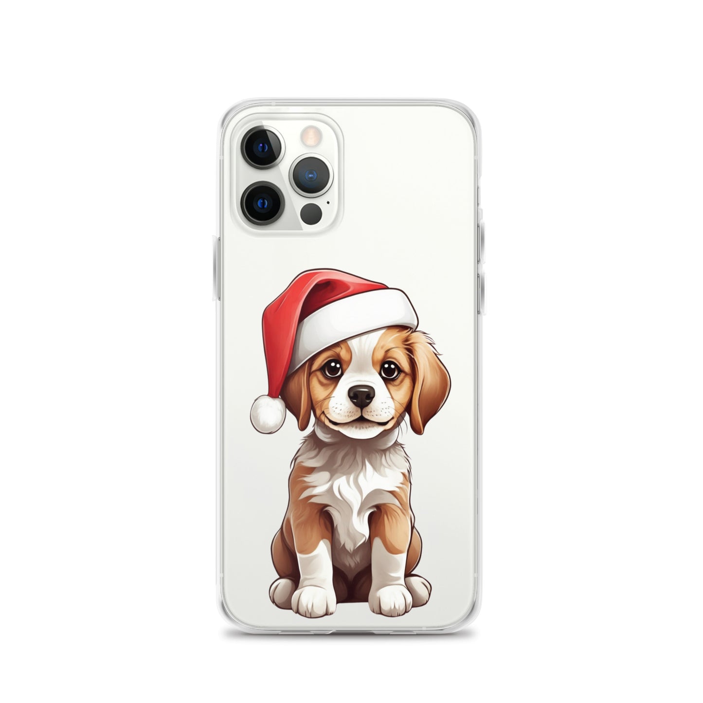 Christmas Puppy Winter Clear Case for iPhone® | Transparent & Protective Cover