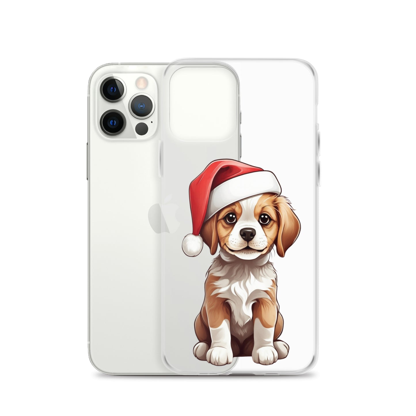 Christmas Puppy Winter Clear Case for iPhone® | Transparent & Protective Cover