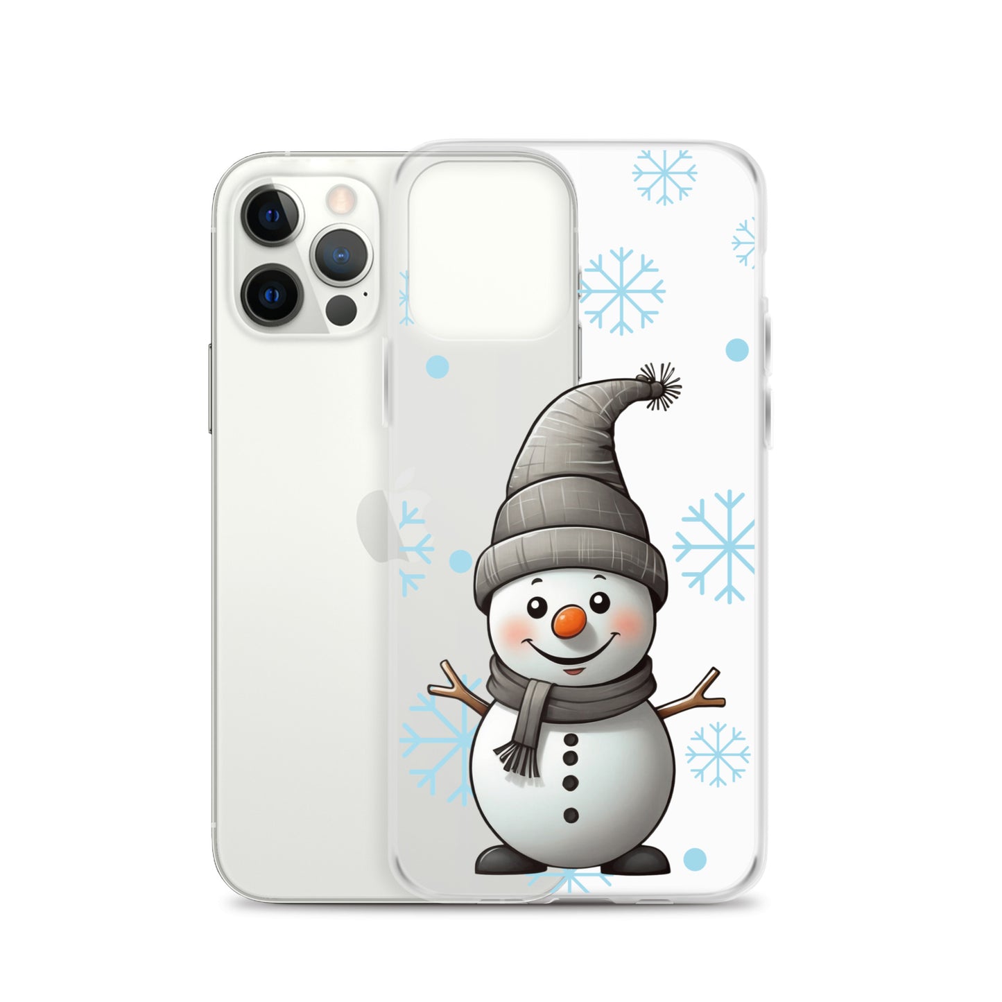 Christmas Snowman Winter Clear Case for iPhone® | Transparent & Protective Cover