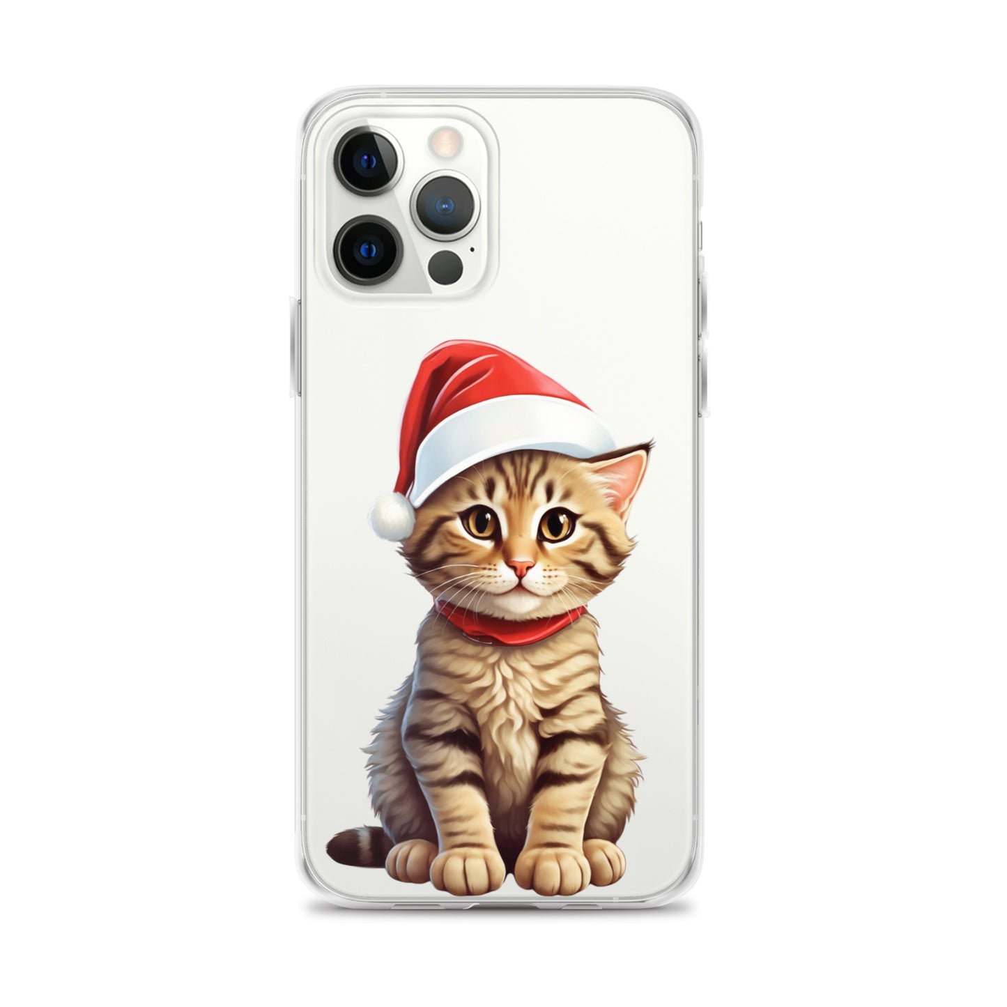 Christmas Kitten Winter Clear Case for iPhone® | Transparent & Protective Cover