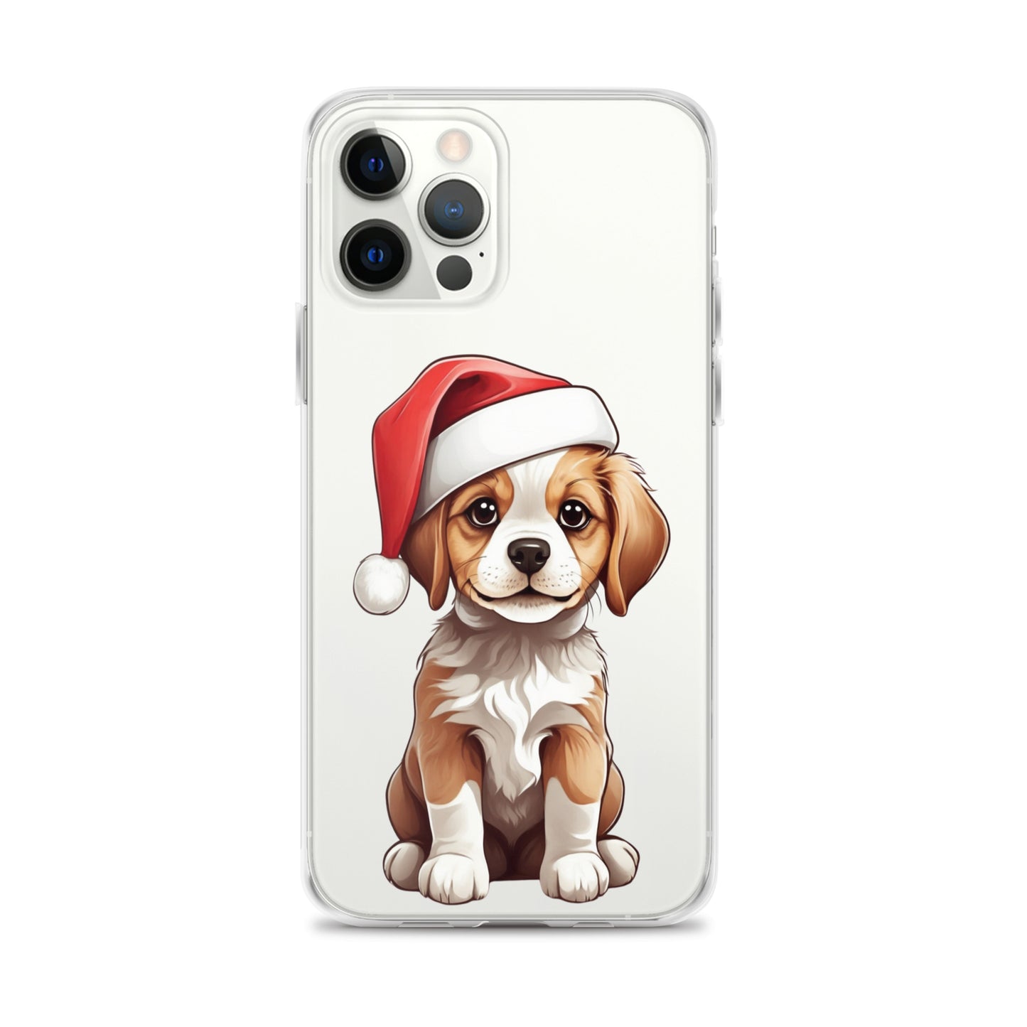 Christmas Puppy Winter Clear Case for iPhone® | Transparent & Protective Cover