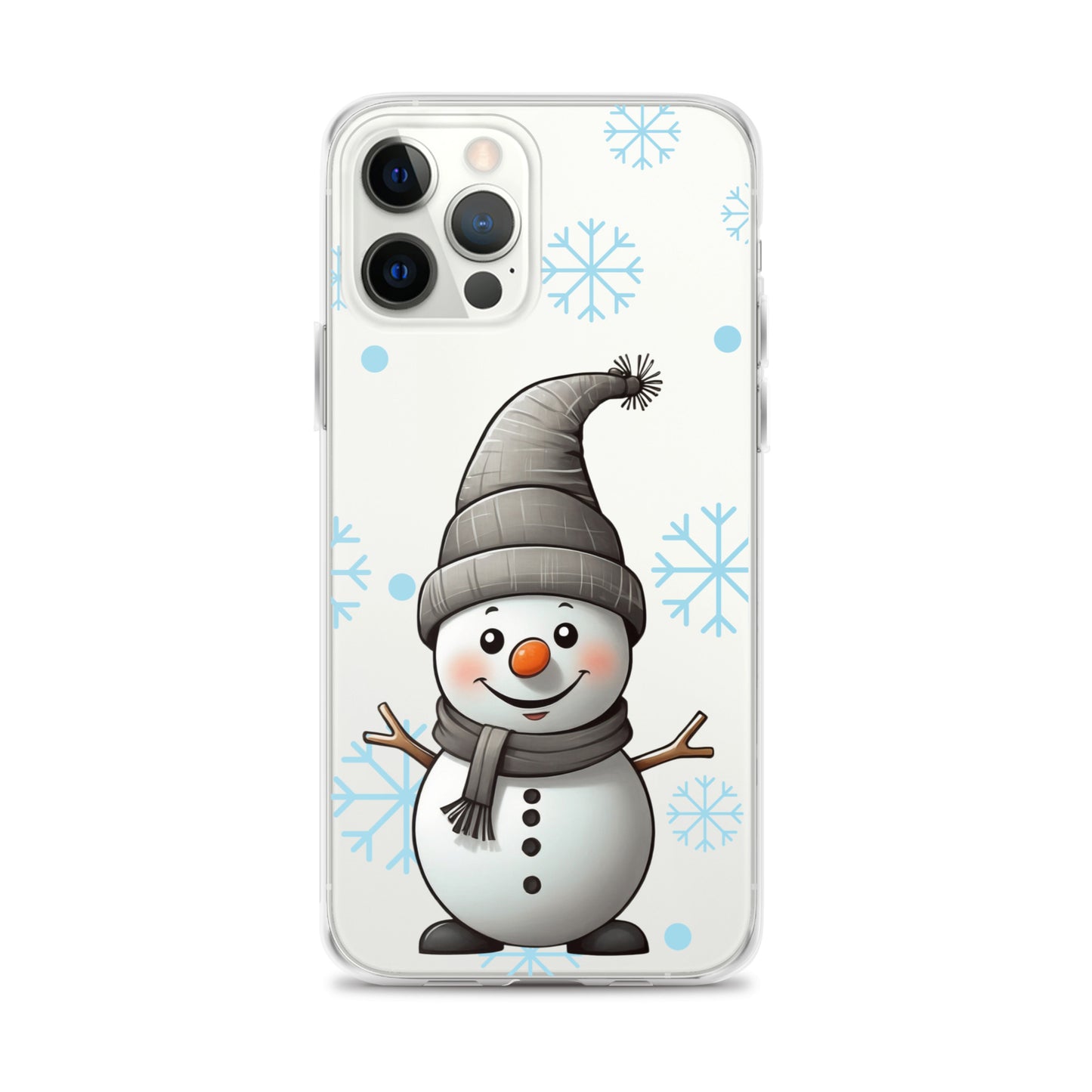 Christmas Snowman Winter Clear Case for iPhone® | Transparent & Protective Cover