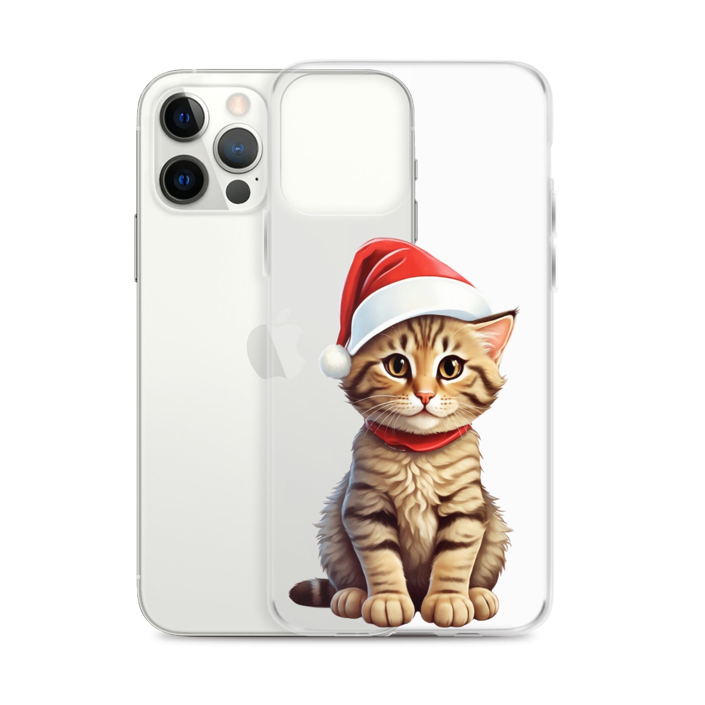 Christmas Kitten Winter Clear Case for iPhone® | Transparent & Protective Cover