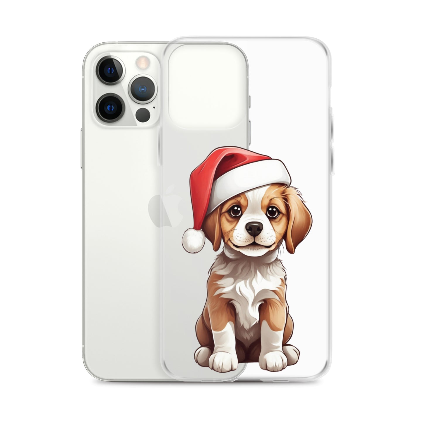 Christmas Puppy Winter Clear Case for iPhone® | Transparent & Protective Cover