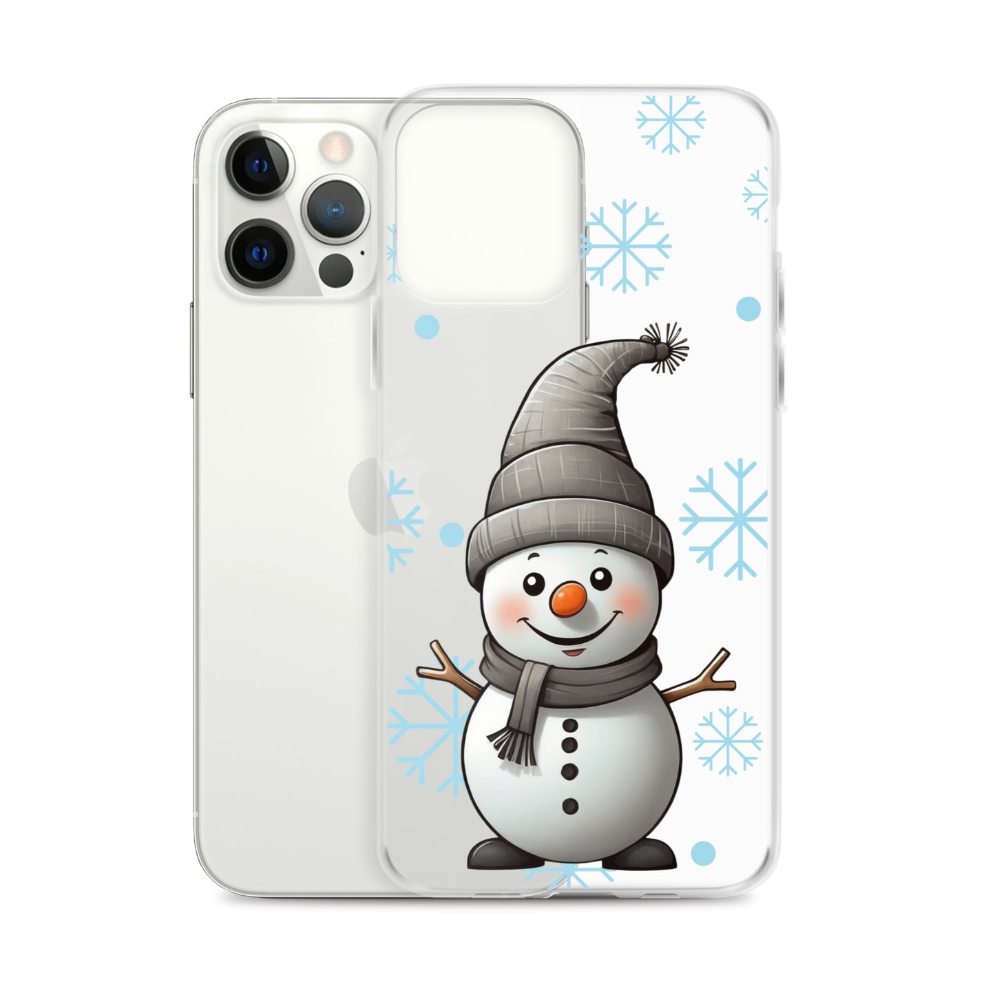 Christmas Snowman Winter Clear Case for iPhone® | Transparent & Protective Cover