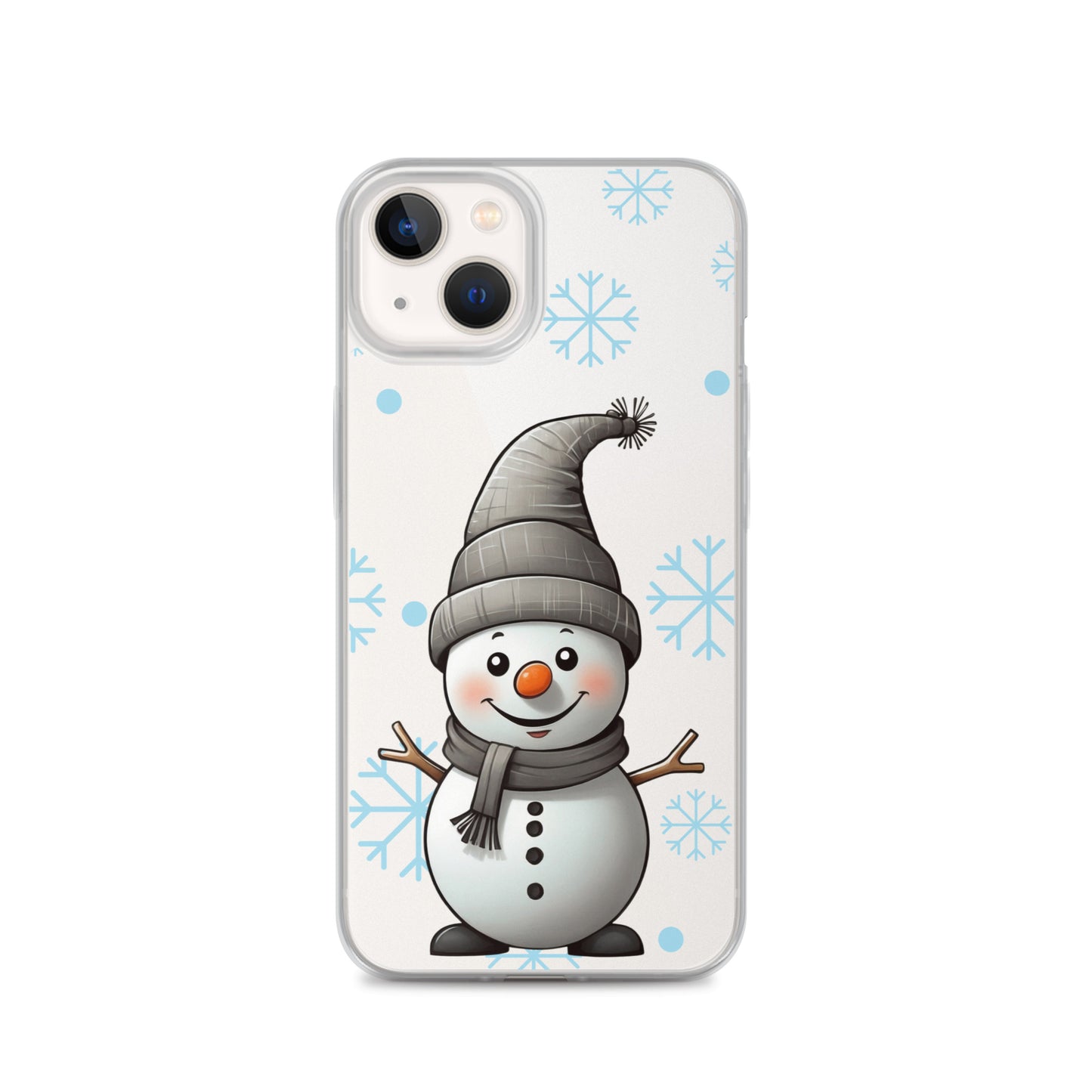 Christmas Snowman Winter Clear Case for iPhone® | Transparent & Protective Cover