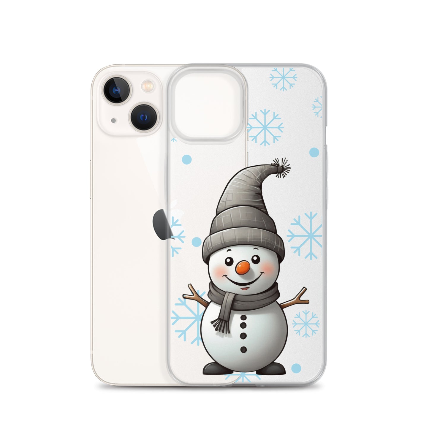 Christmas Snowman Winter Clear Case for iPhone® | Transparent & Protective Cover