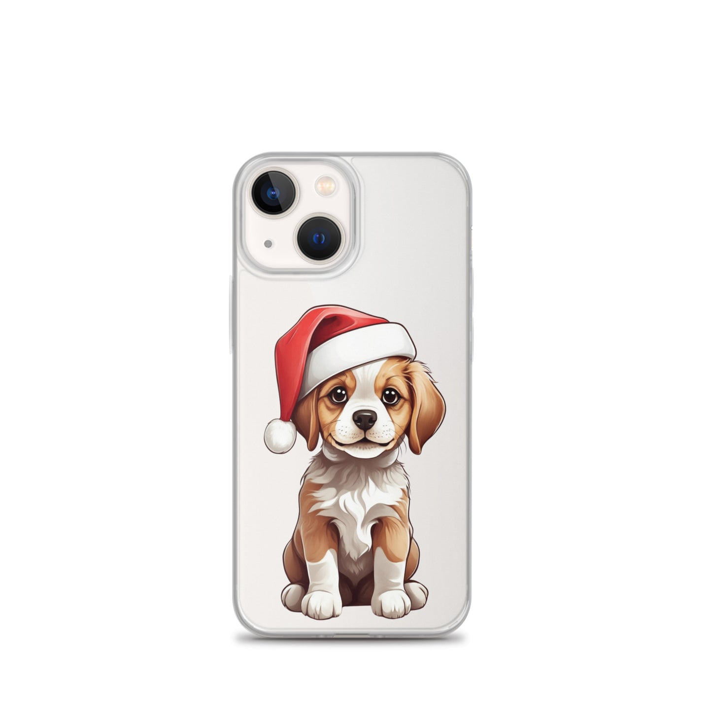 Christmas Puppy Winter Clear Case for iPhone® | Transparent & Protective Cover