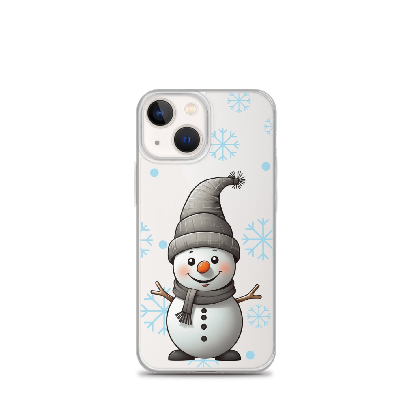 Christmas Snowman Winter Clear Case for iPhone® | Transparent & Protective Cover