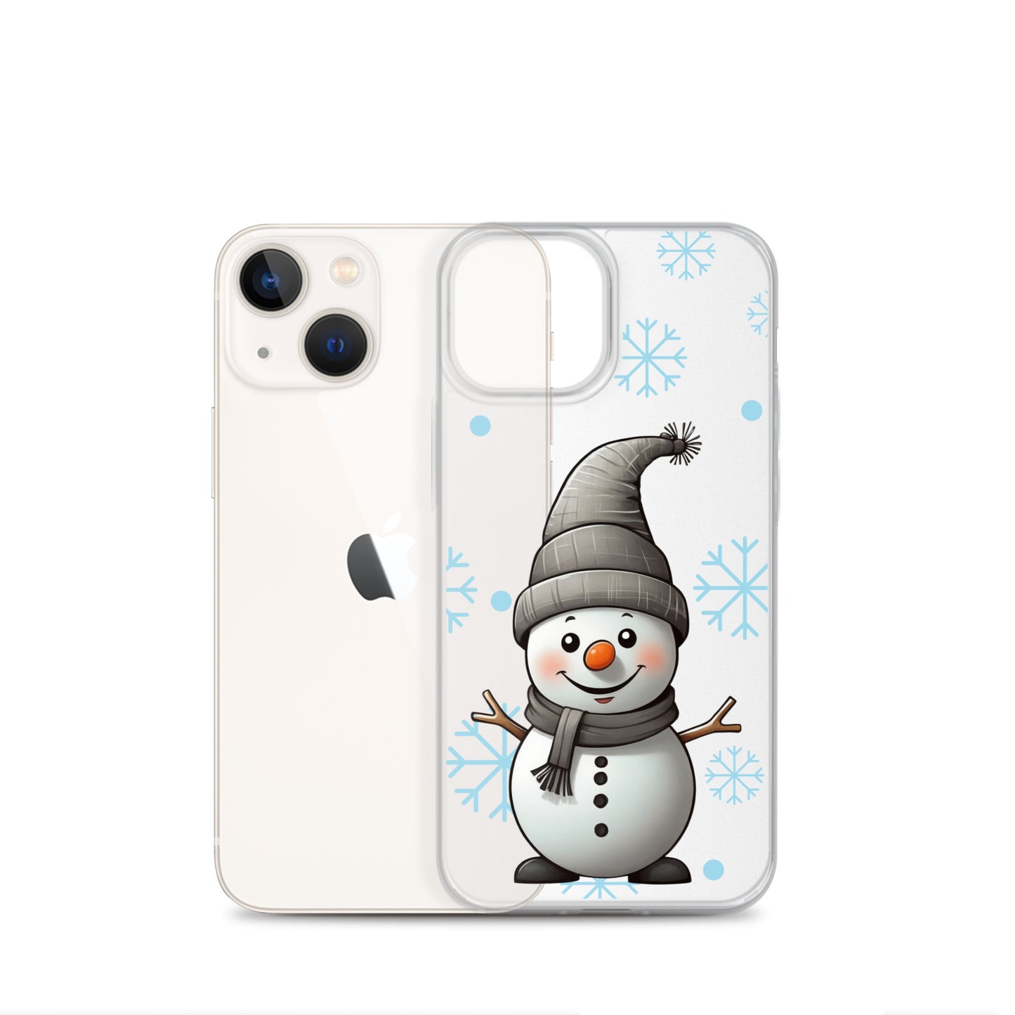 Christmas Snowman Winter Clear Case for iPhone® | Transparent & Protective Cover