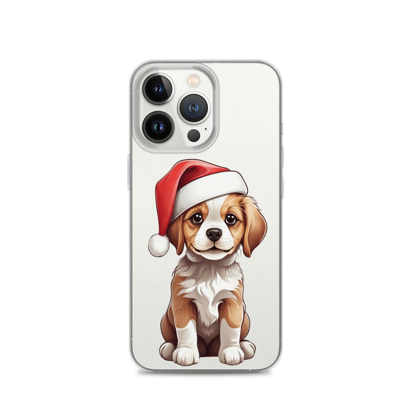 Christmas Puppy Winter Clear Case for iPhone® | Transparent & Protective Cover