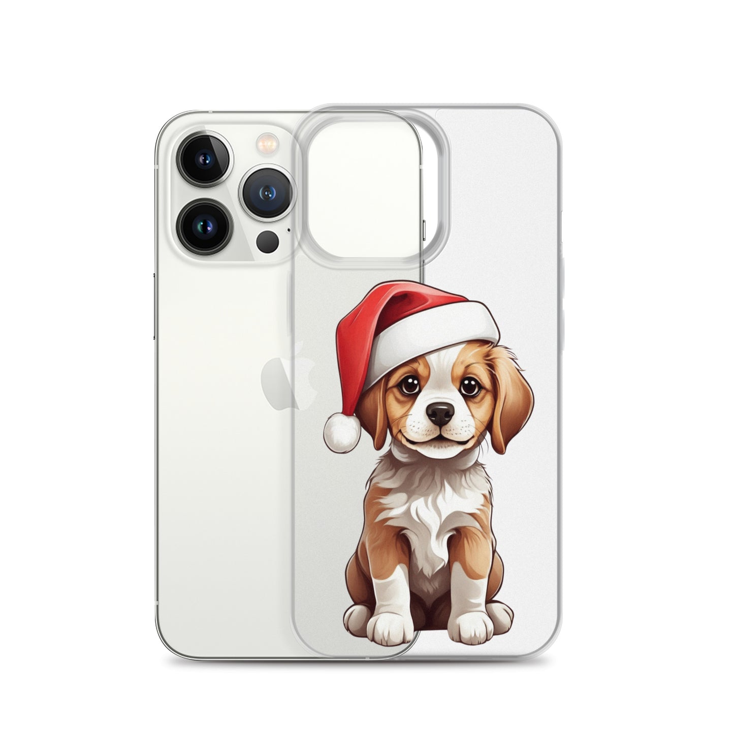 Christmas Puppy Winter Clear Case for iPhone® | Transparent & Protective Cover