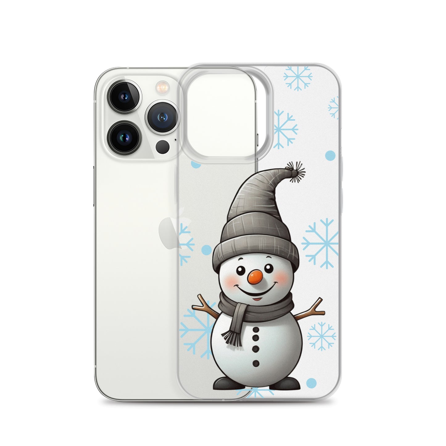 Christmas Snowman Winter Clear Case for iPhone® | Transparent & Protective Cover