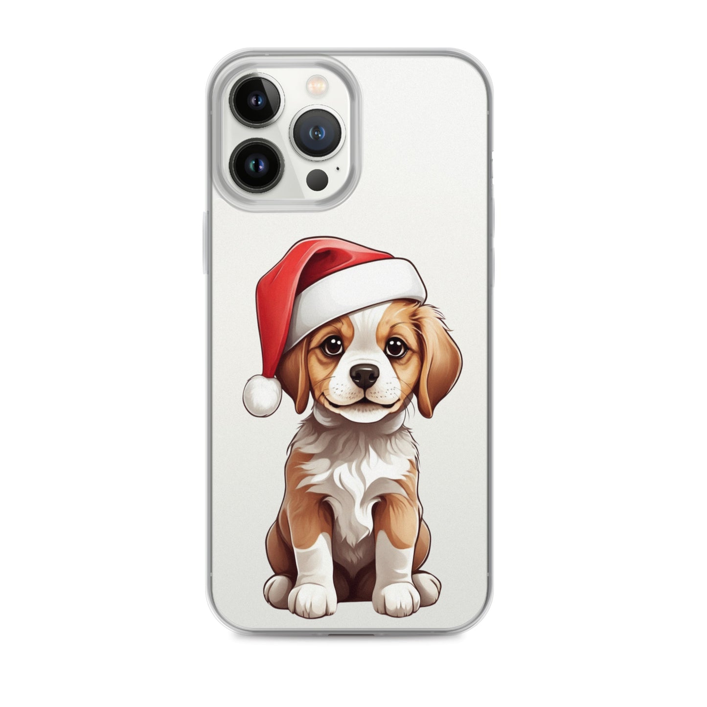 Christmas Puppy Winter Clear Case for iPhone® | Transparent & Protective Cover