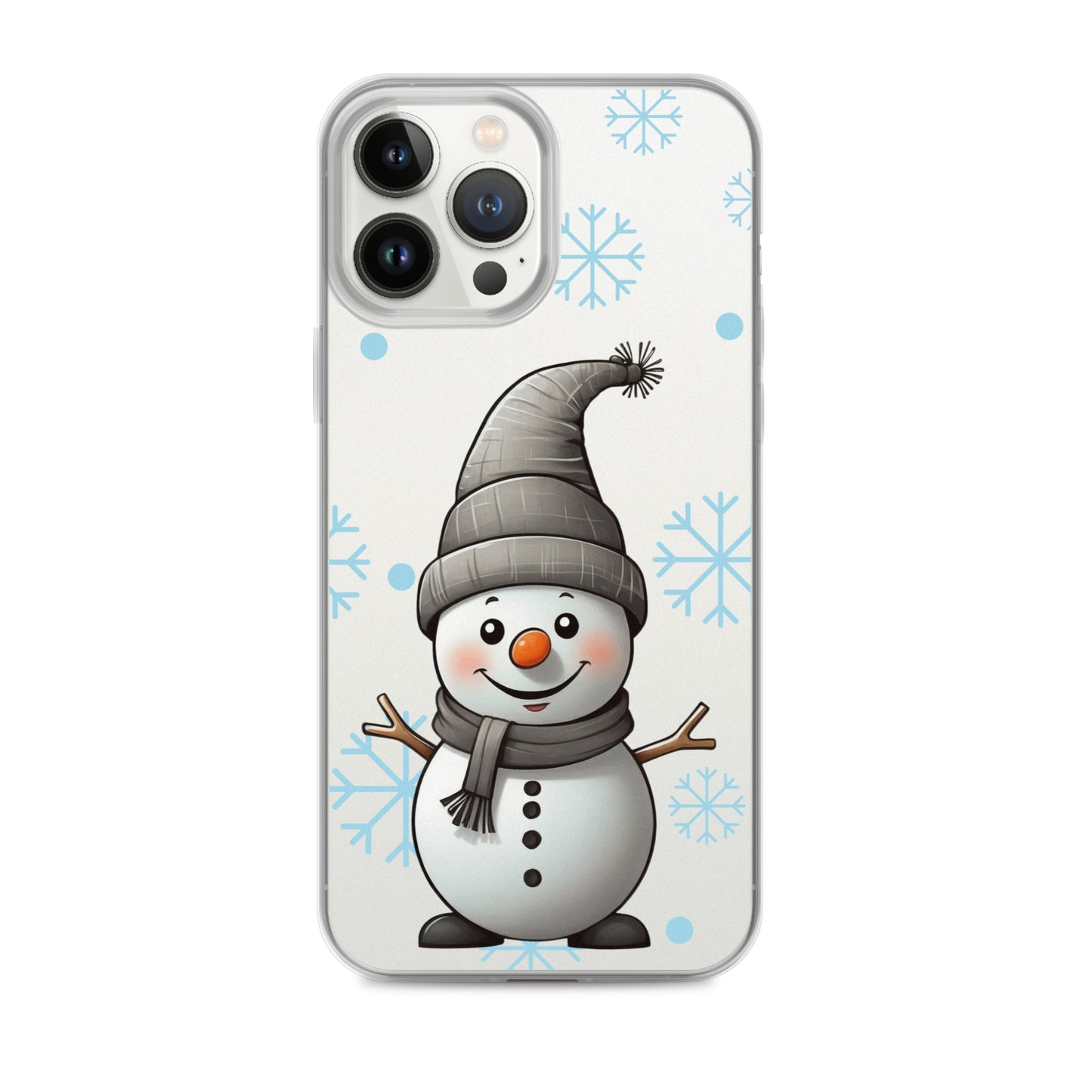 Christmas Snowman Winter Clear Case for iPhone® | Transparent & Protective Cover