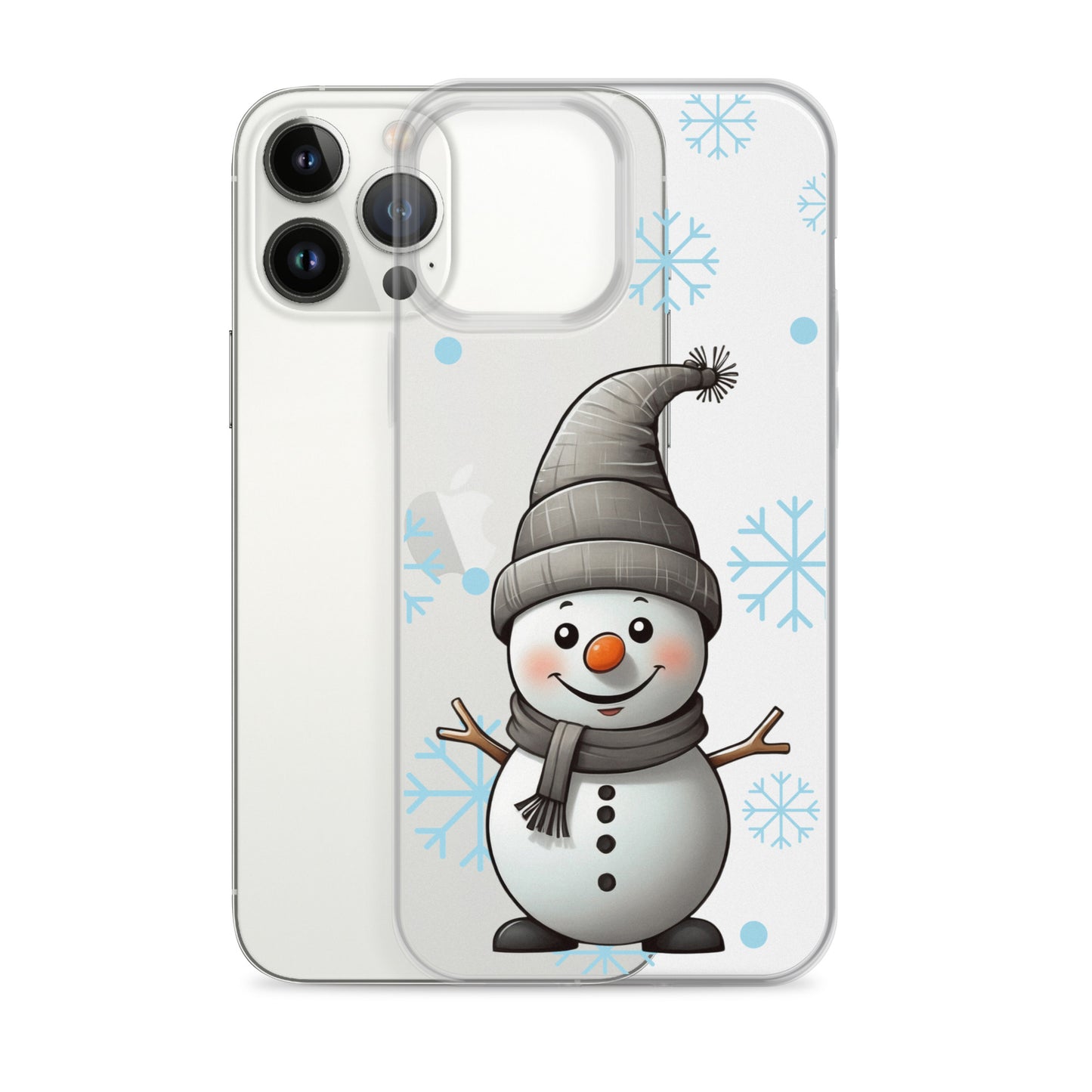 Christmas Snowman Winter Clear Case for iPhone® | Transparent & Protective Cover