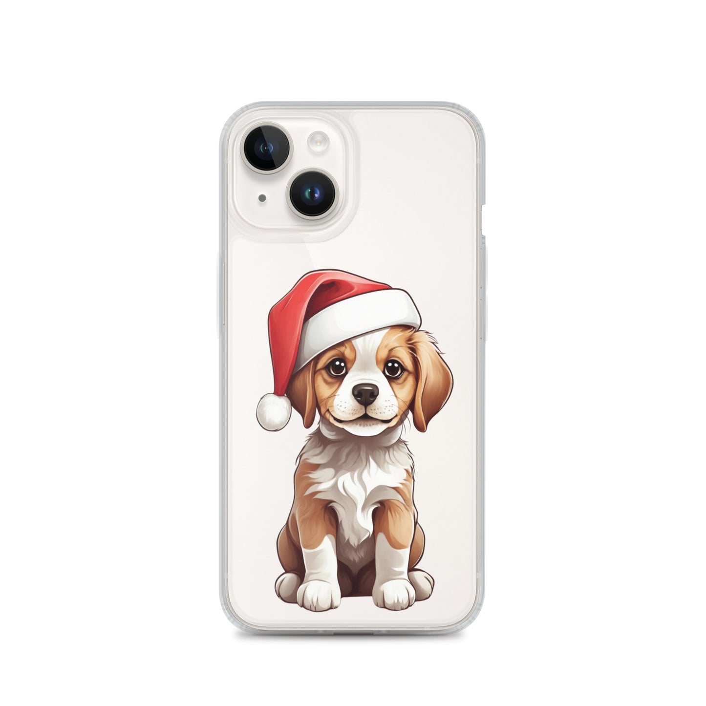 Christmas Puppy Winter Clear Case for iPhone® | Transparent & Protective Cover