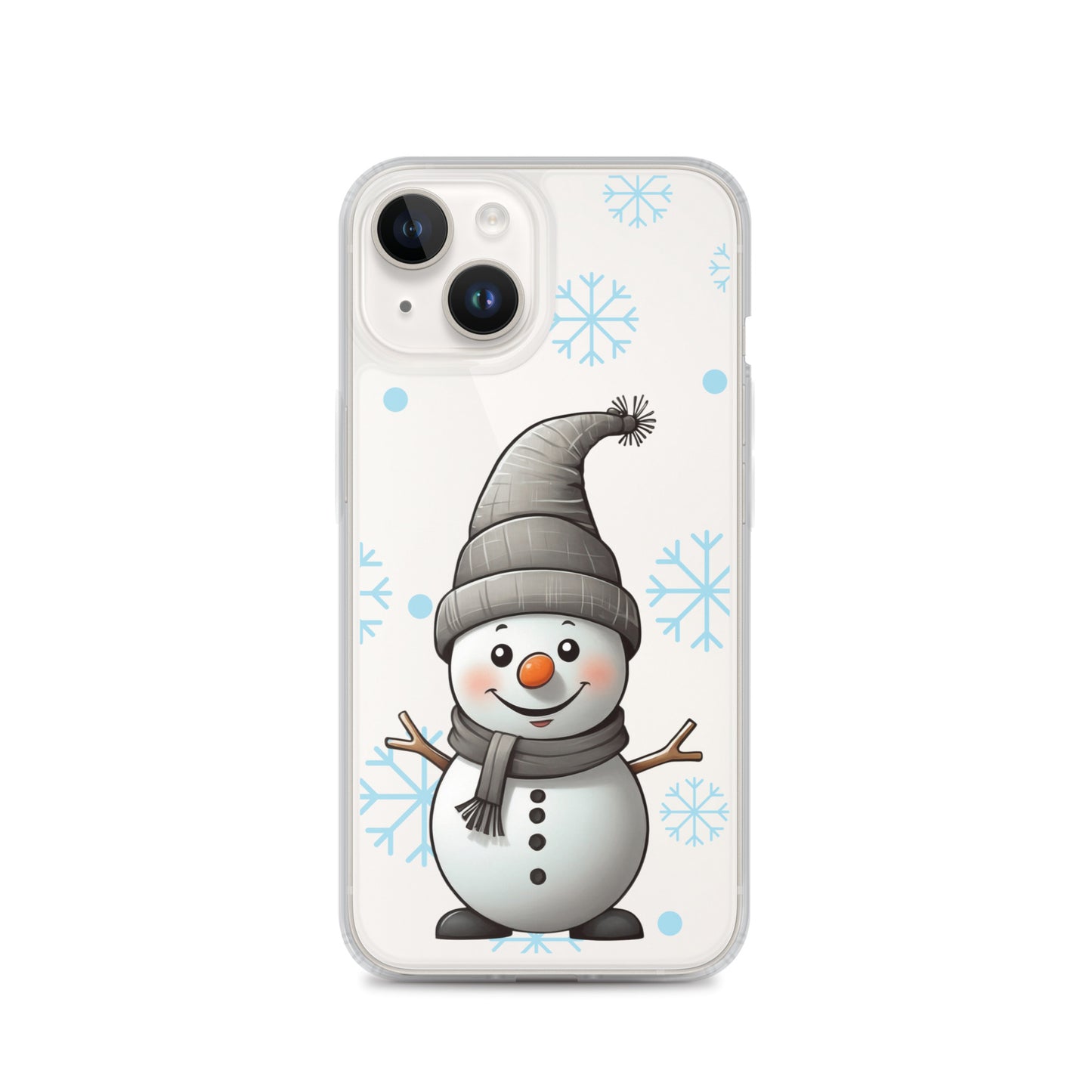 Christmas Snowman Winter Clear Case for iPhone® | Transparent & Protective Cover