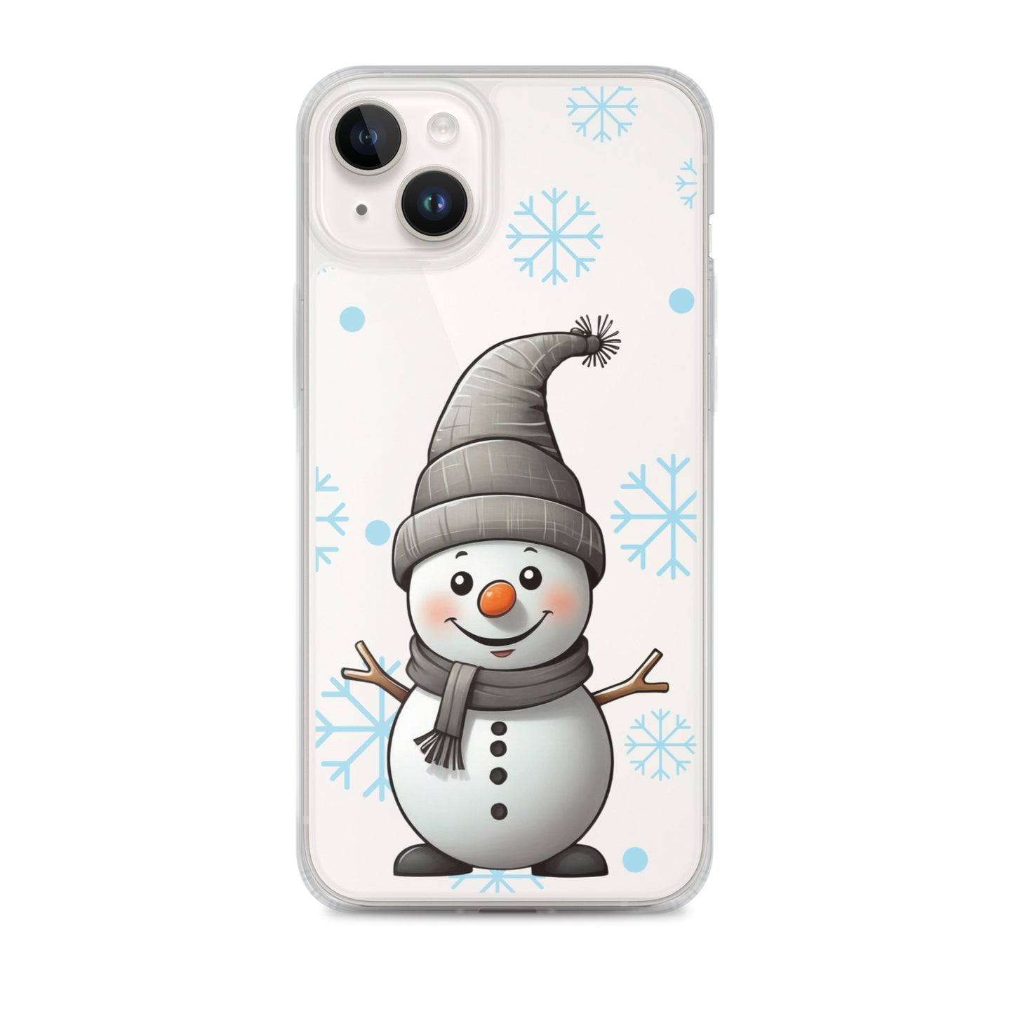 Christmas Snowman Winter Clear Case for iPhone® | Transparent & Protective Cover