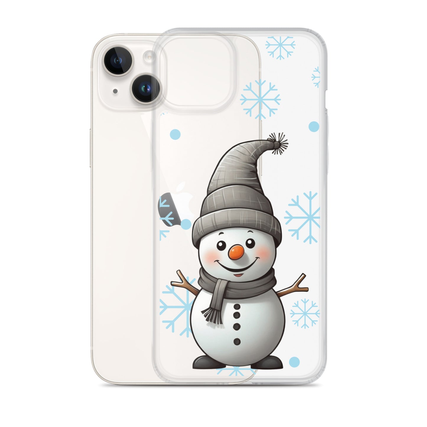 Christmas Snowman Winter Clear Case for iPhone® | Transparent & Protective Cover