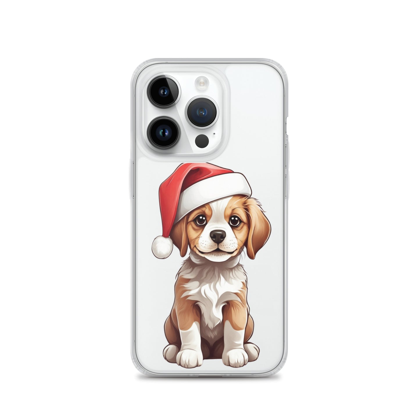 Christmas Puppy Winter Clear Case for iPhone® | Transparent & Protective Cover