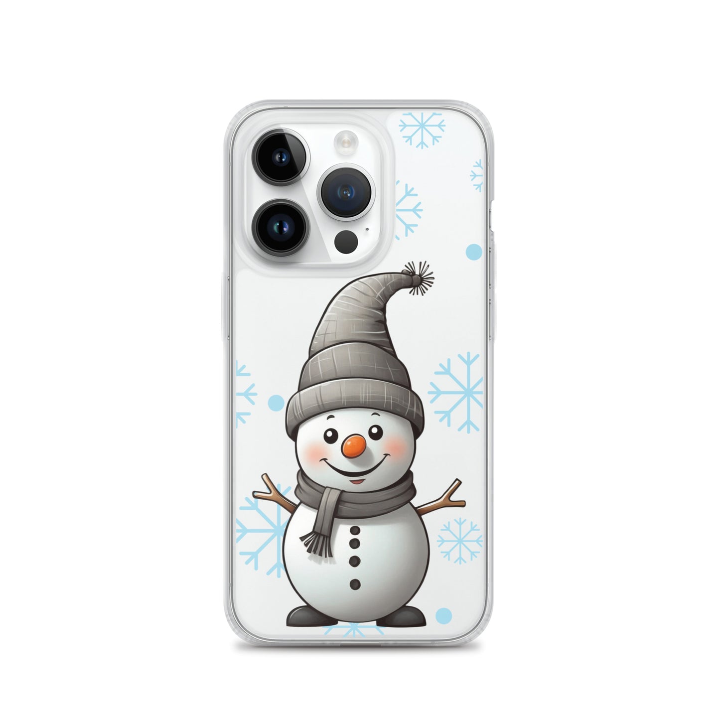 Christmas Snowman Winter Clear Case for iPhone® | Transparent & Protective Cover