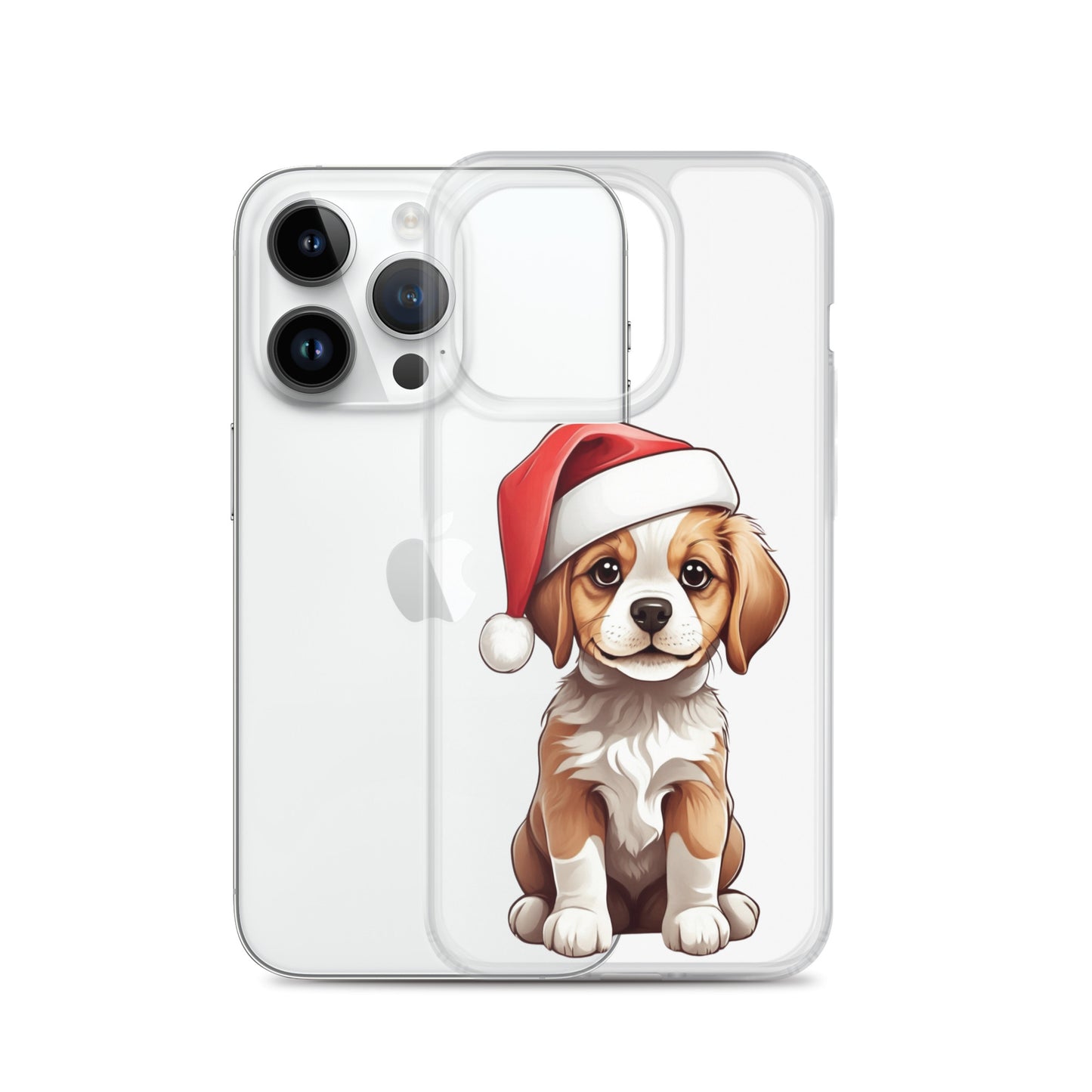 Christmas Puppy Winter Clear Case for iPhone® | Transparent & Protective Cover