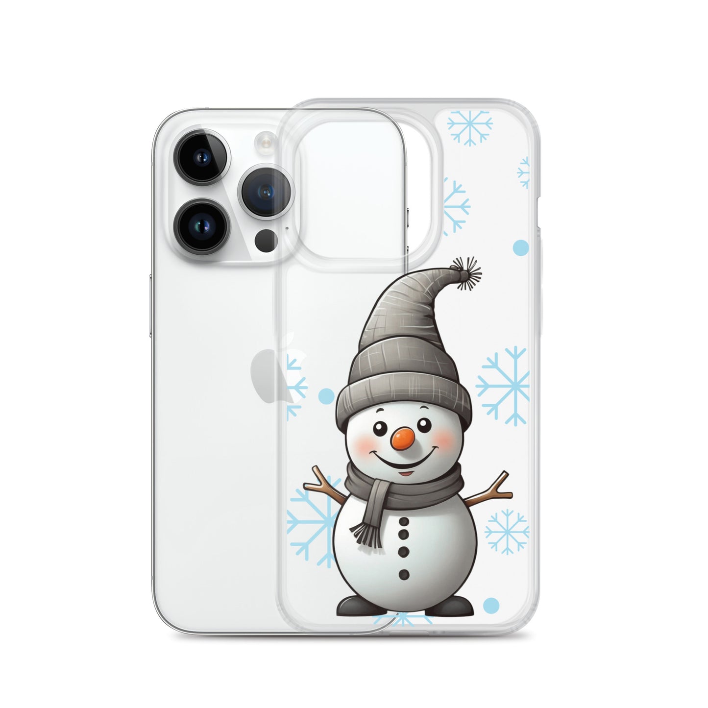 Christmas Snowman Winter Clear Case for iPhone® | Transparent & Protective Cover